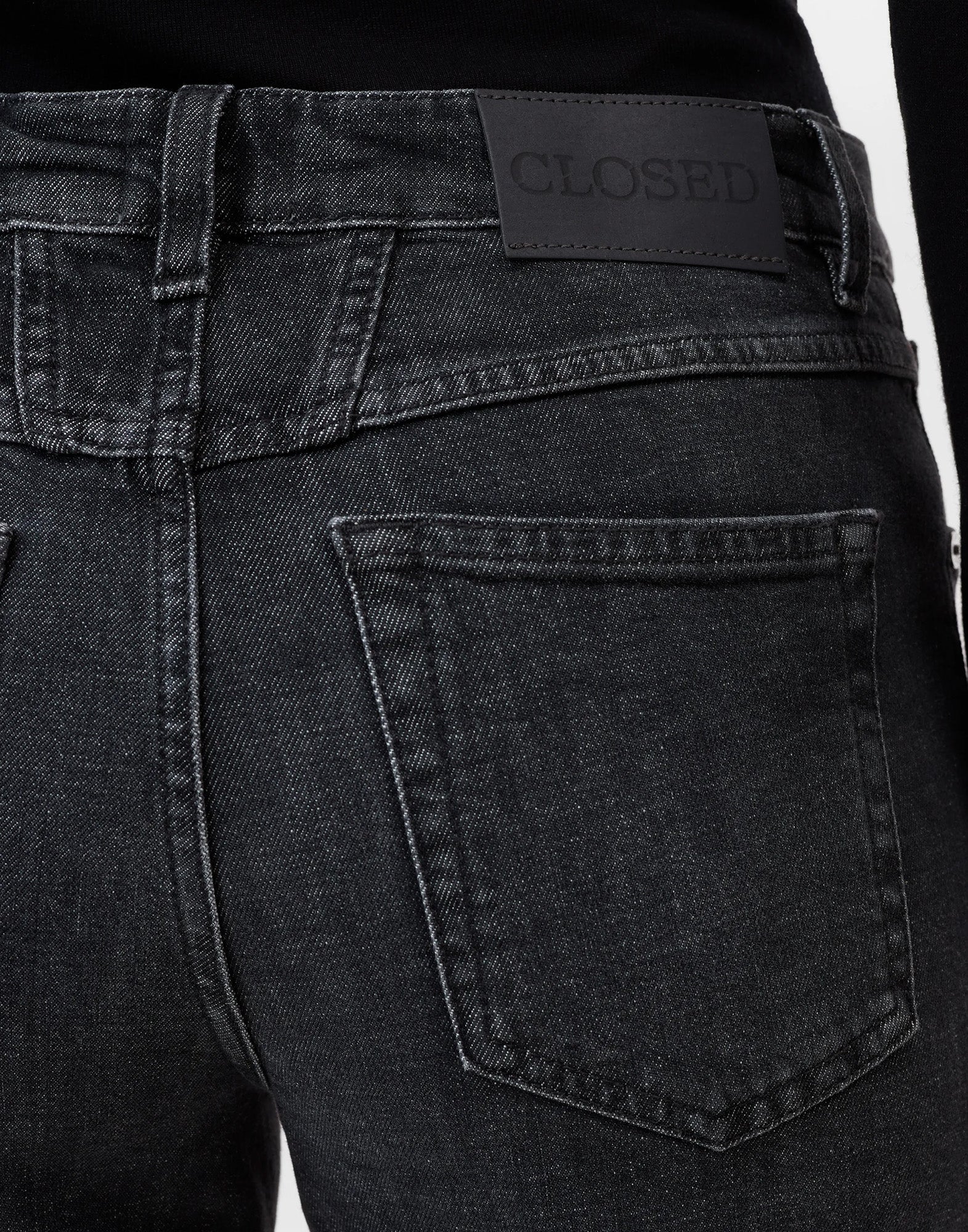 CLOSED Jeans Gillan Wide Fit a Vita Bassa Neri