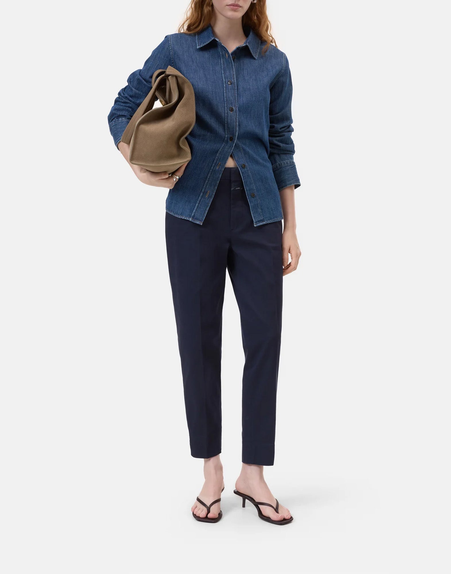 CLOSED Pantaloni Slim Sonnett a Vita Bassa Blu