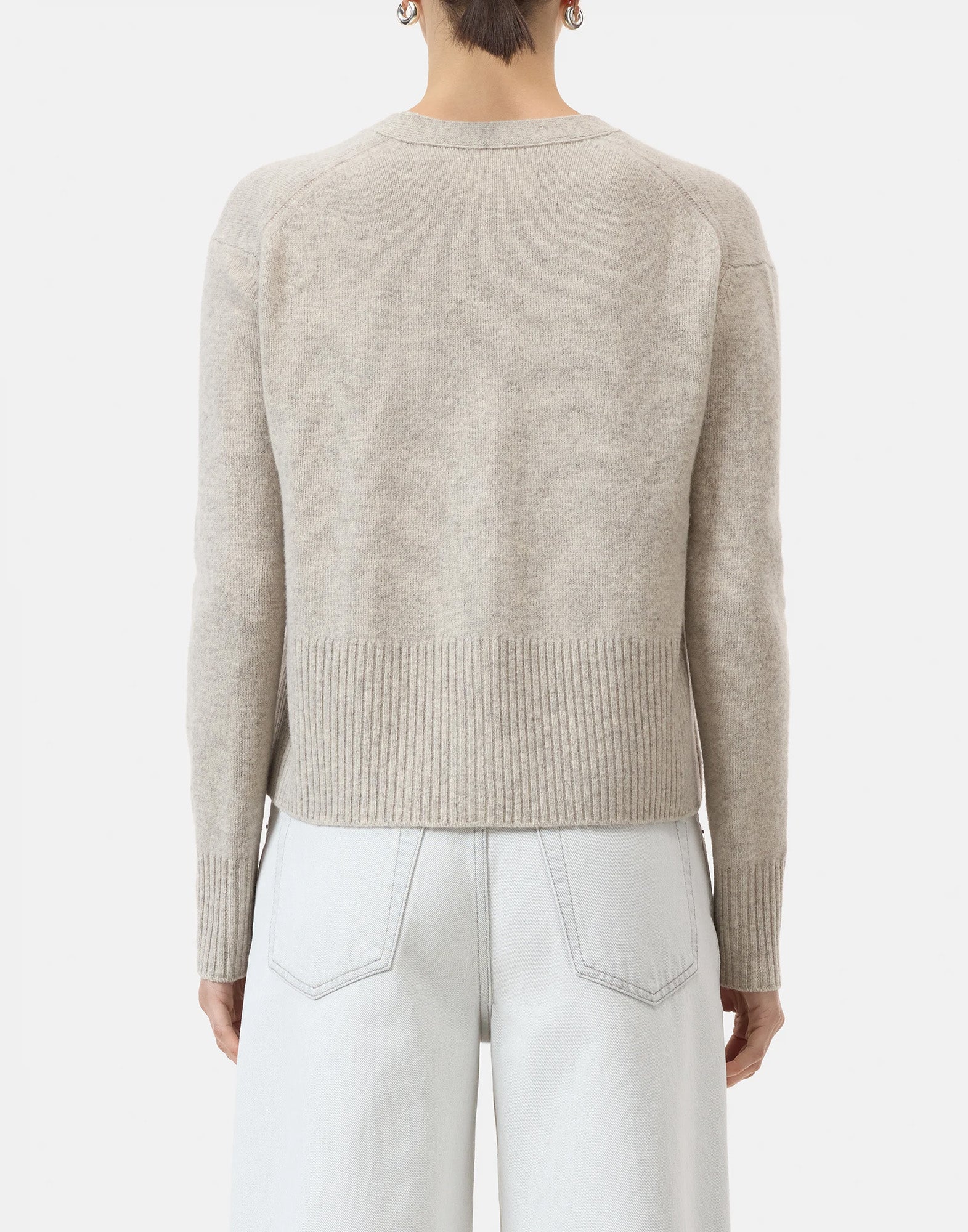 CLOSED Cardigan in Lana Merino Extra Fine Beige