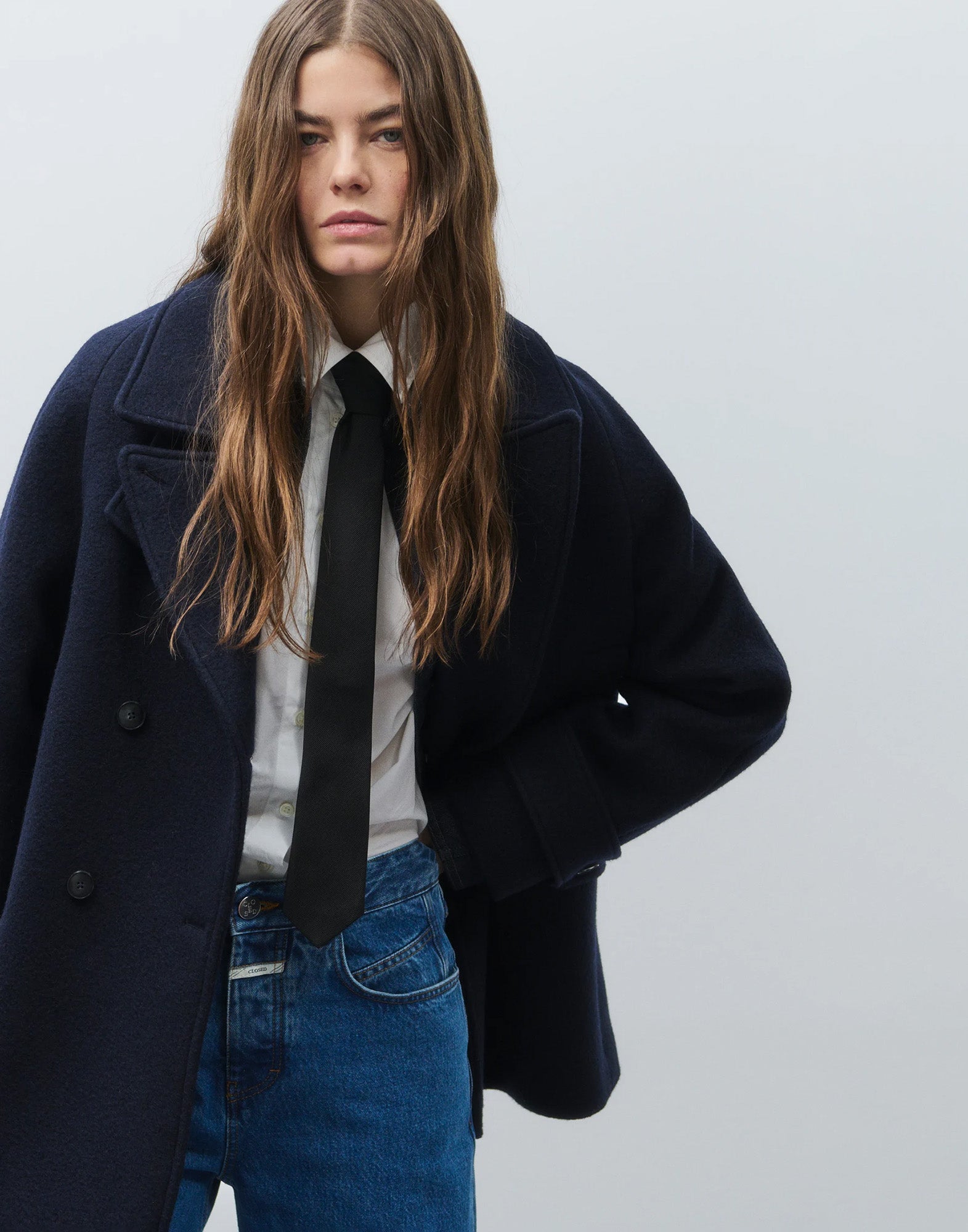 CLOSED Caban in Lana Dark Night