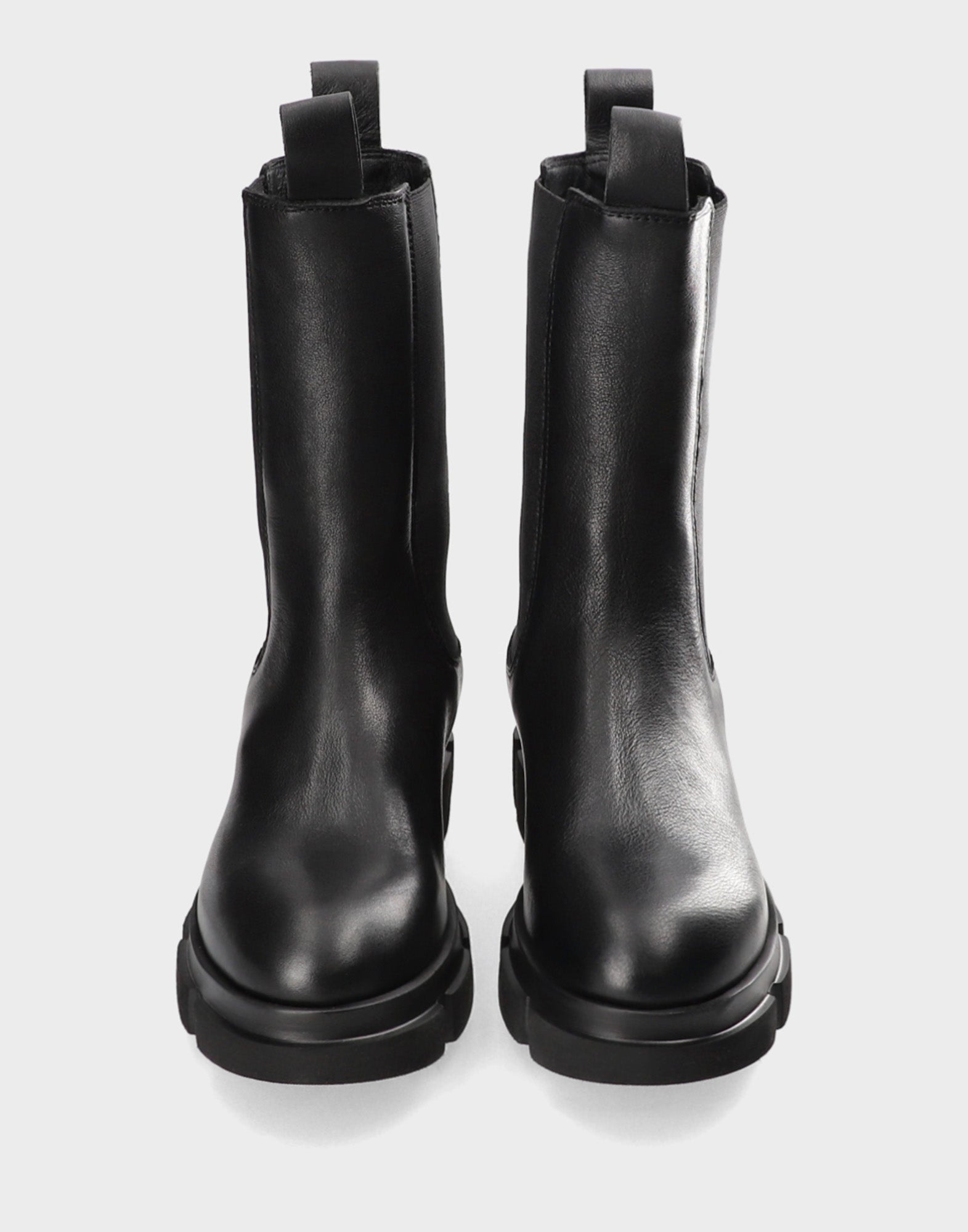COPENHAGEN Chealsea Boots Alti in Vitello Nero