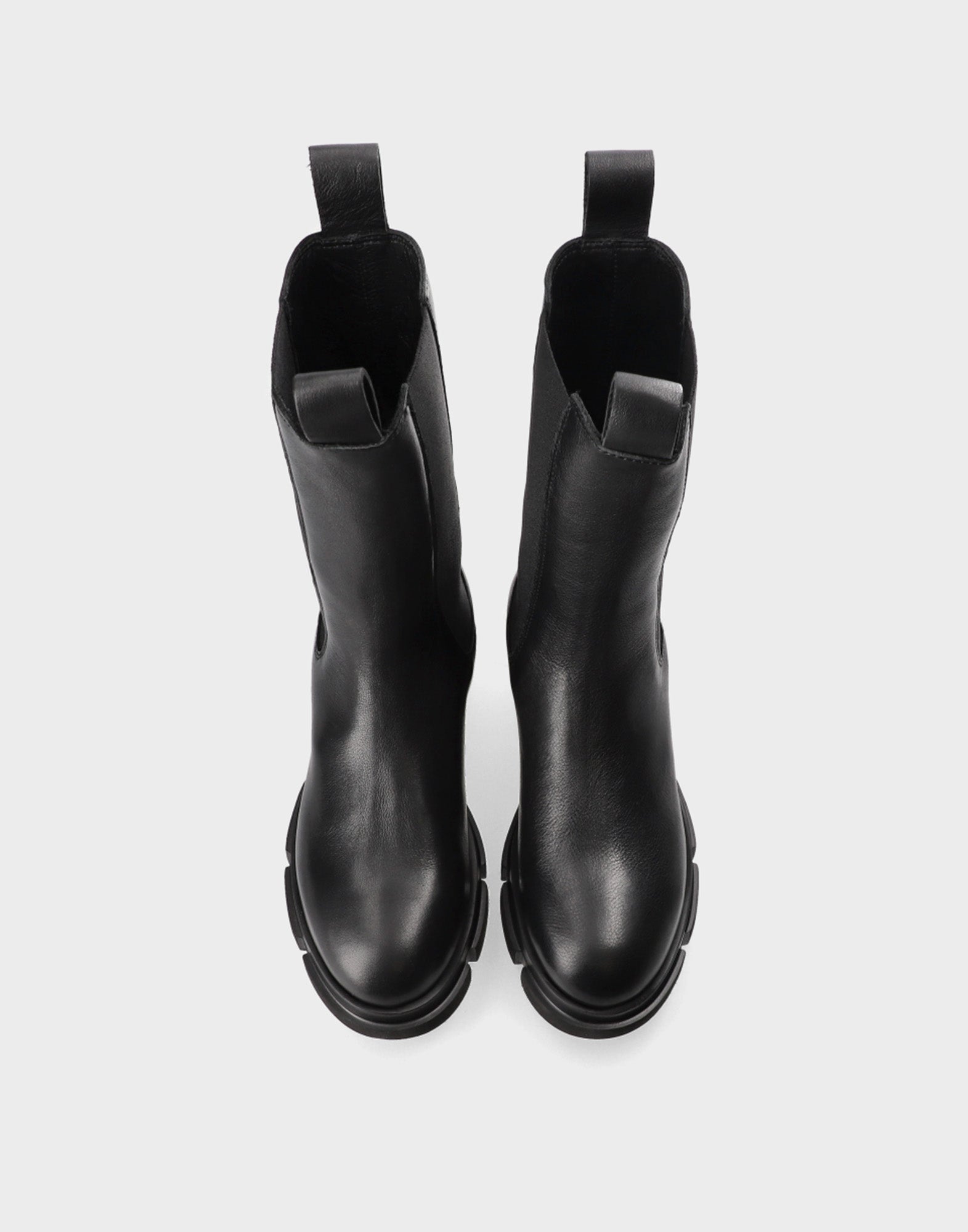 COPENHAGEN Chealsea Boots Alti in Vitello Nero