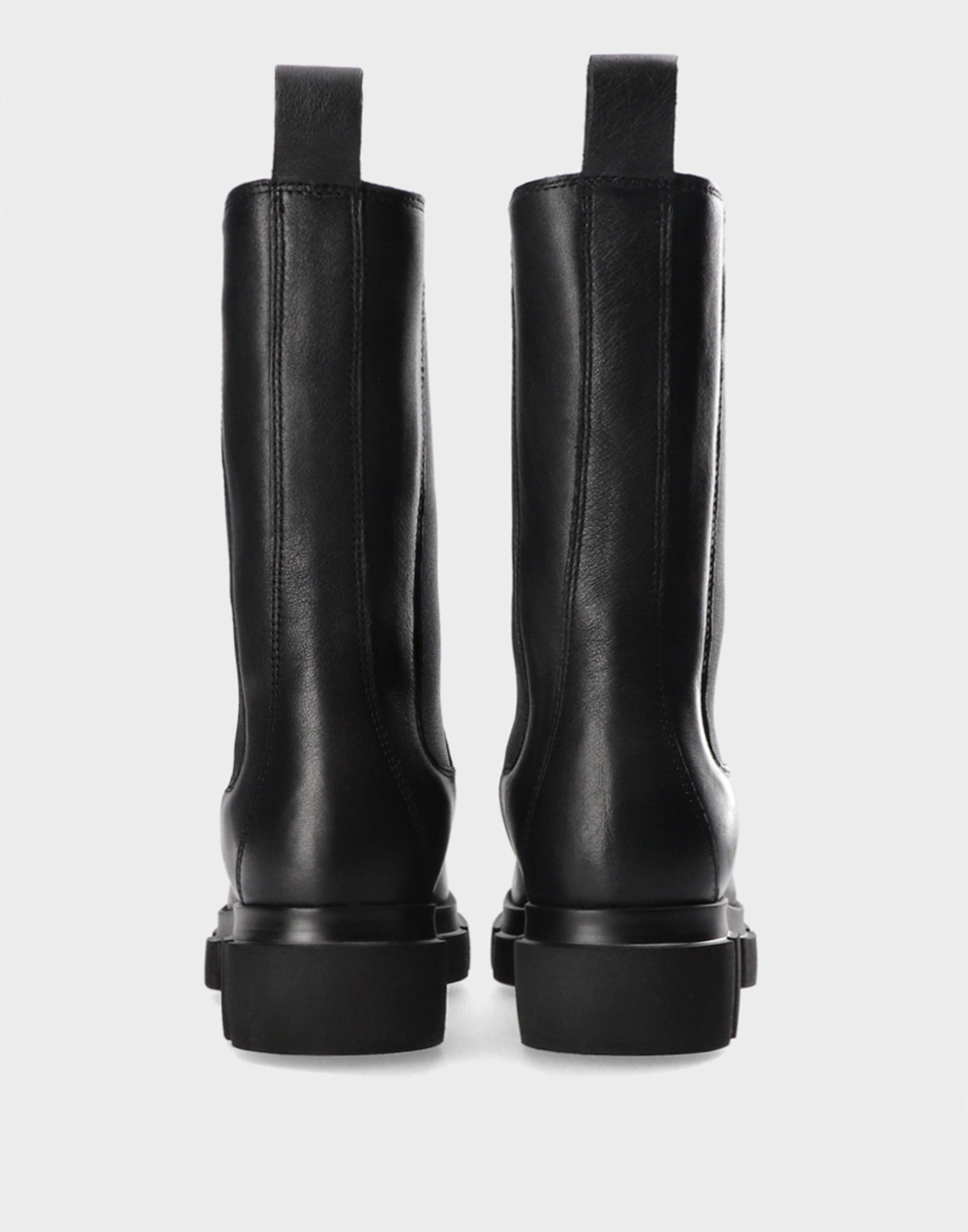 COPENHAGEN Chealsea Boots Alti in Vitello Nero