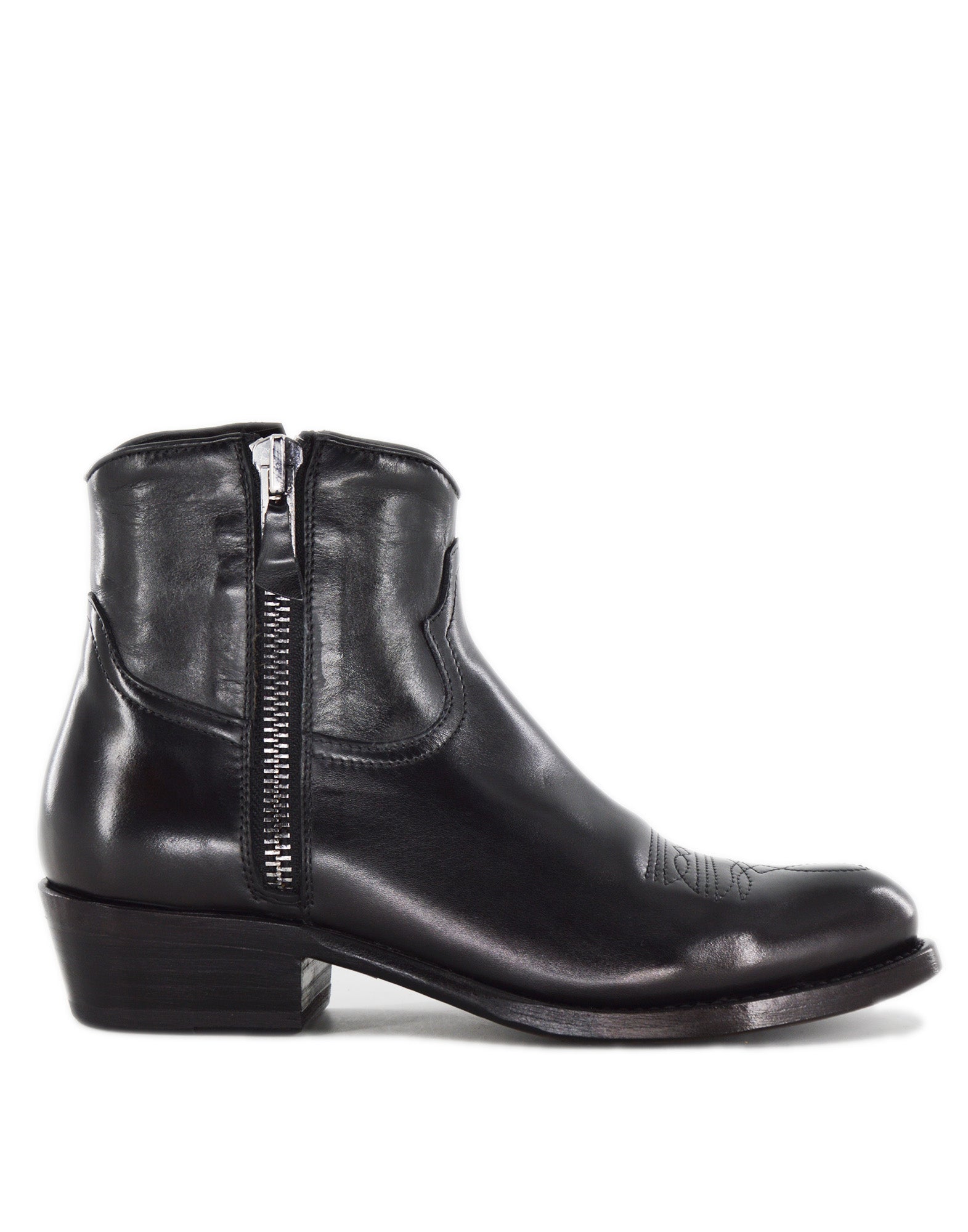 DAMY Tronchetti Bleu in Vitello Nero