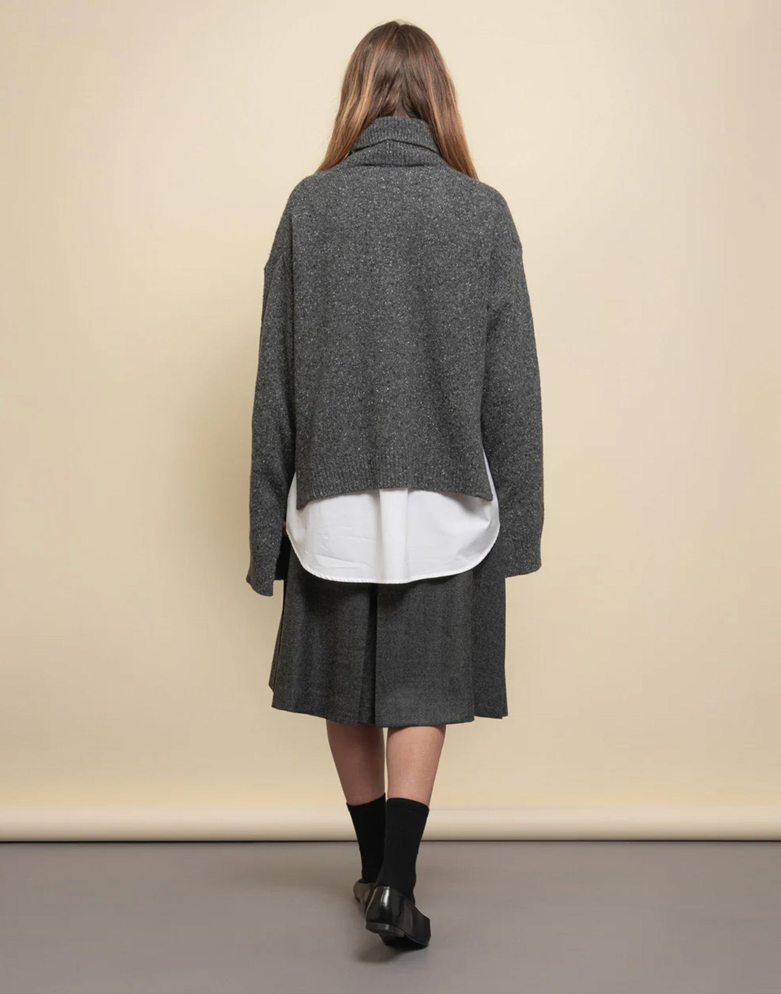 DEPARTMENT FIVE Maglione a Collo Alto Grigio Melange