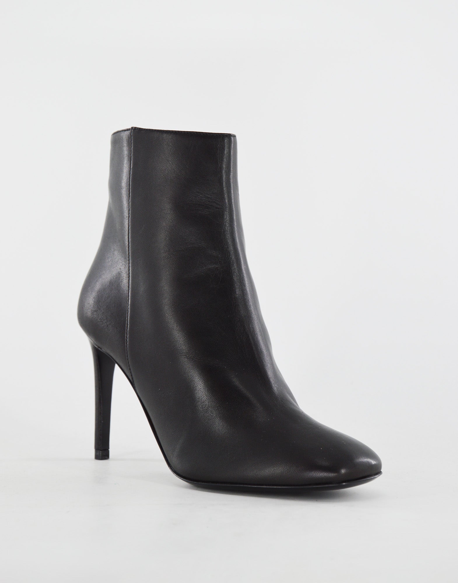 DOUUOD Stivaletti in Nappa con Tacco Nero