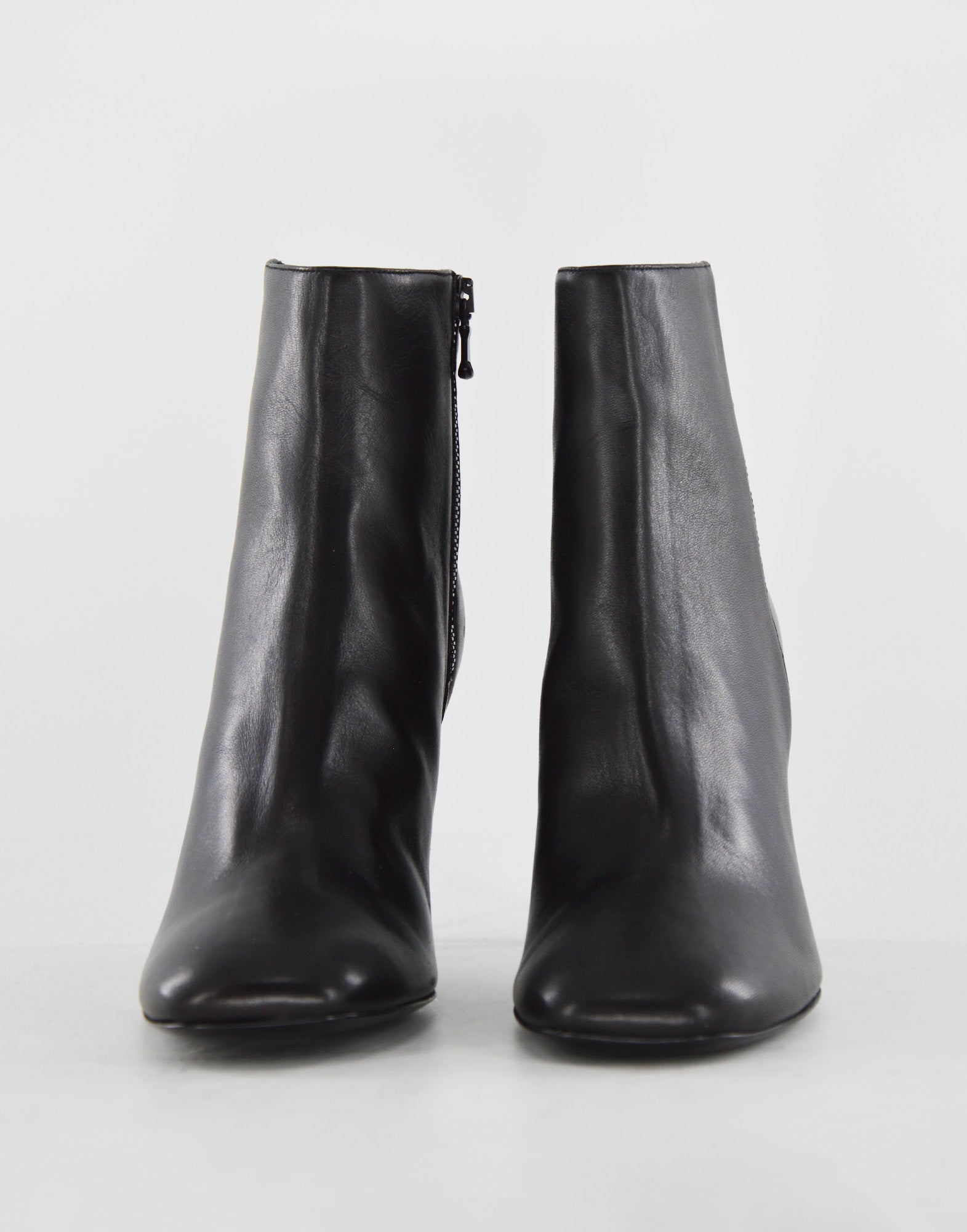 DOUUOD Stivaletti in Nappa con Tacco Nero