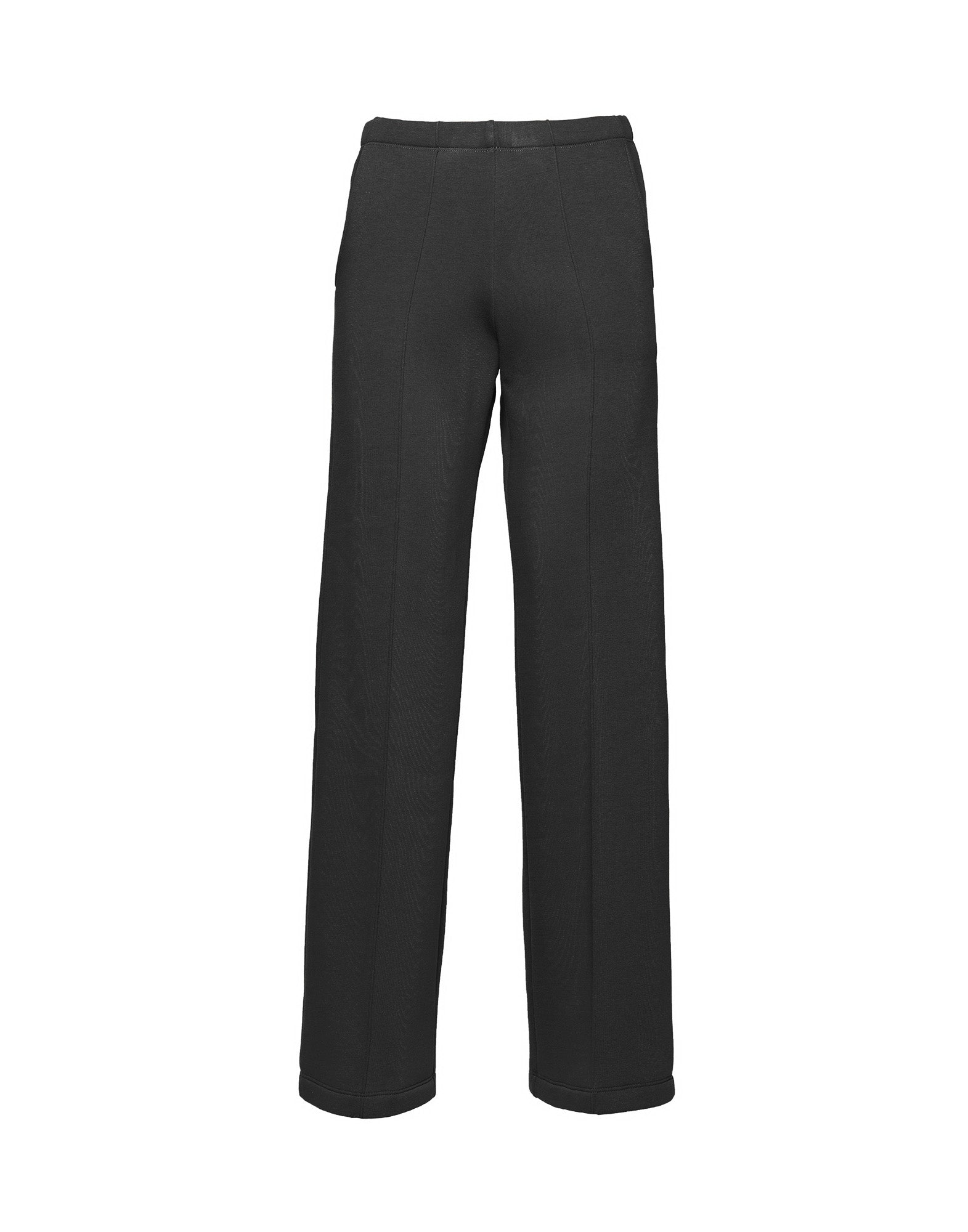 DOUUOD Pantaloni a Gamba Larga in Felpa Soft Neri