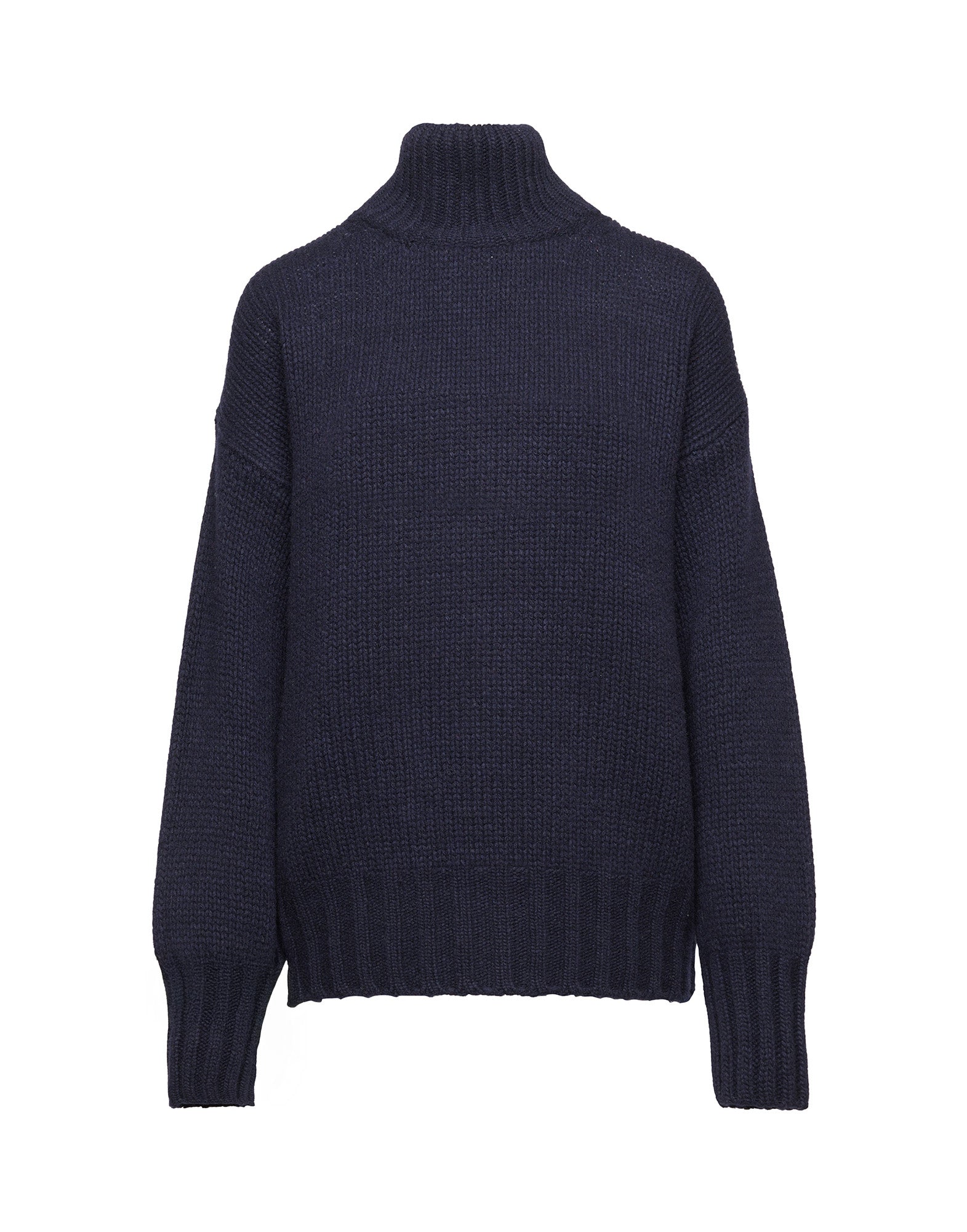 DOUUOD Maglione Dolcevita in Lana e Cashmere Oltremare