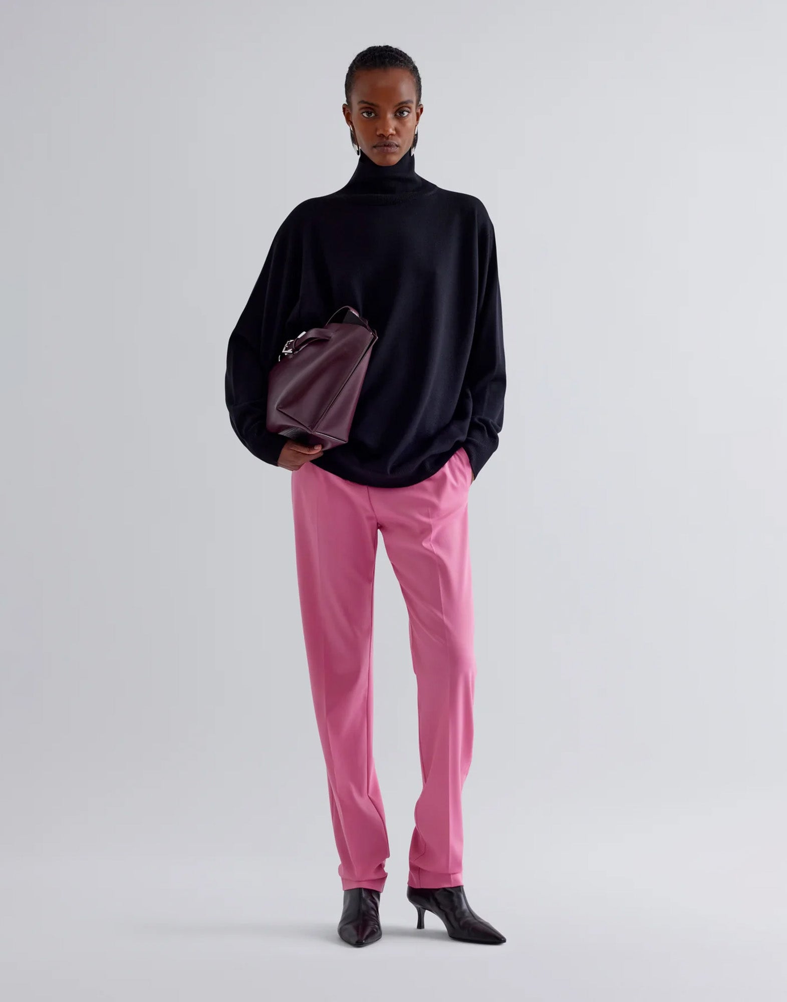 ERIKA CAVALLINI Maglia Fenice in Merino Extra Fine Nera