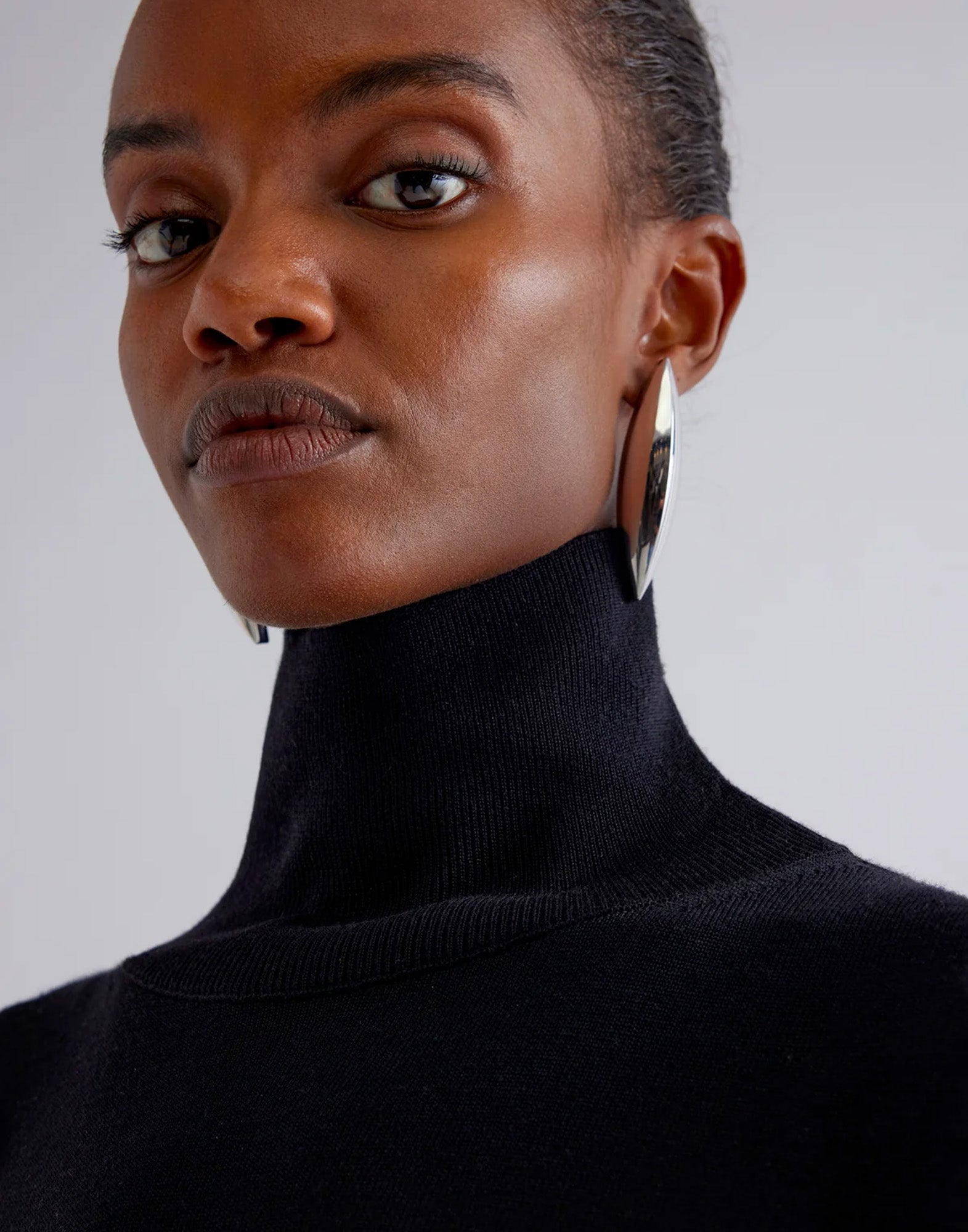 ERIKA CAVALLINI Maglia Fenice in Merino Extra Fine Nera