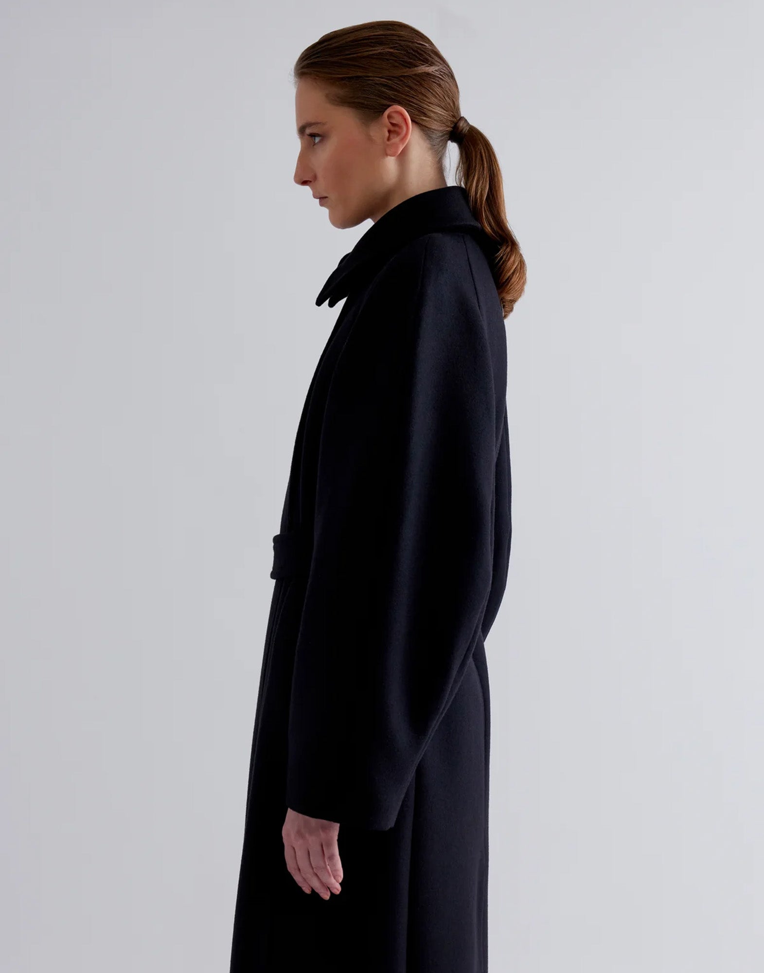 ERIKA CAVALLINI Cappotto Diletta in Pura Lana Vergine Nero