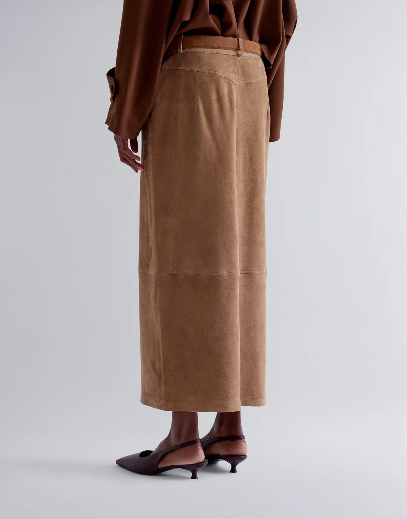 ERIKA CAVALLINI Gonna Marta in Vero Camoscio