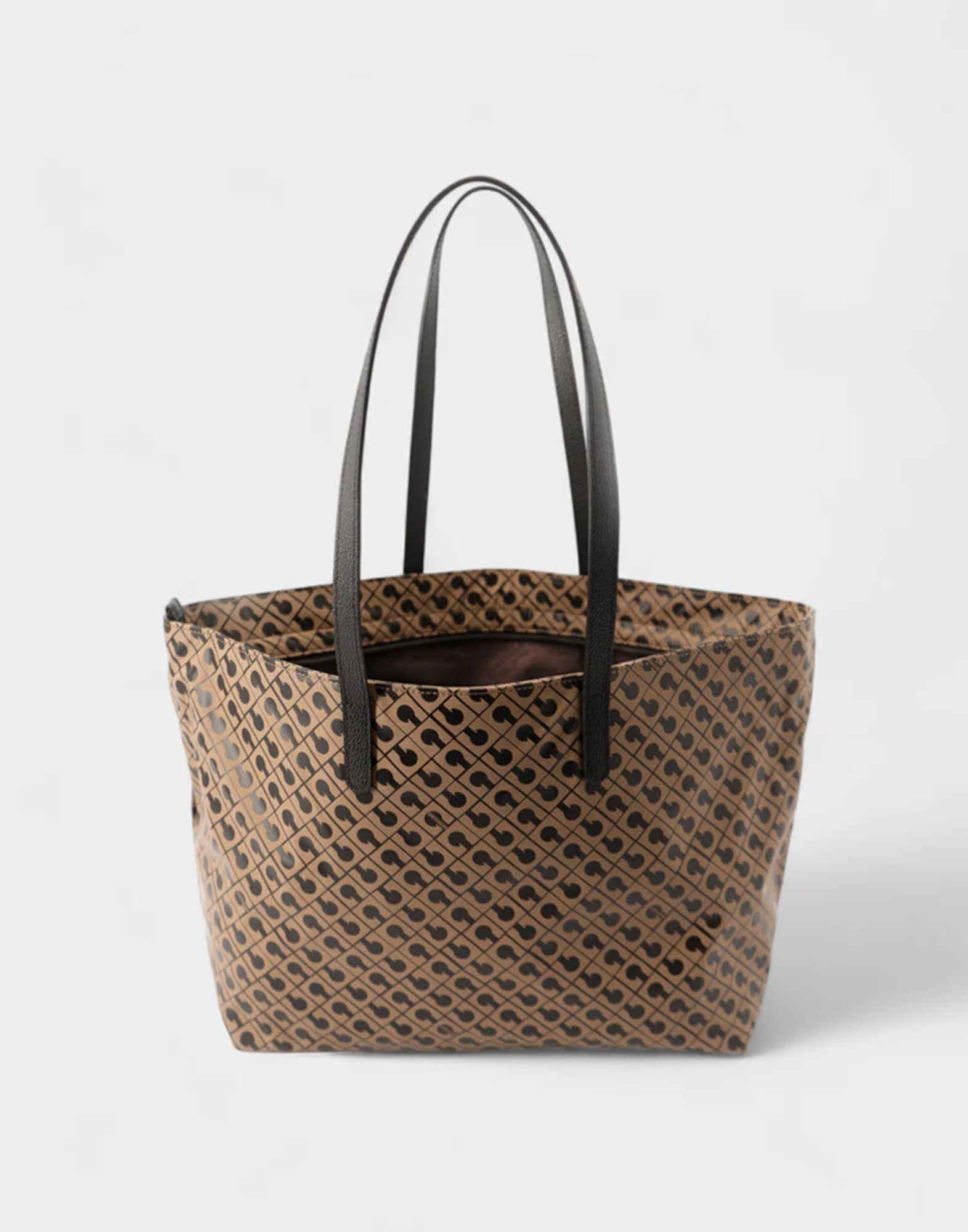 GHERARDINI Shopper Grande in Tessuto Softy Toffee