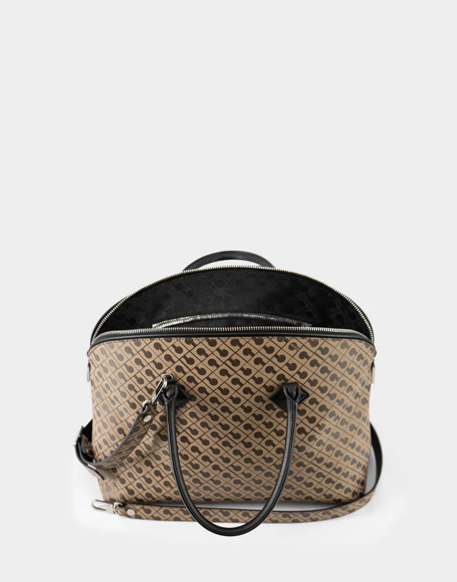 GHERARDINI Bowling Grande in Tessuto Millerighe Moka