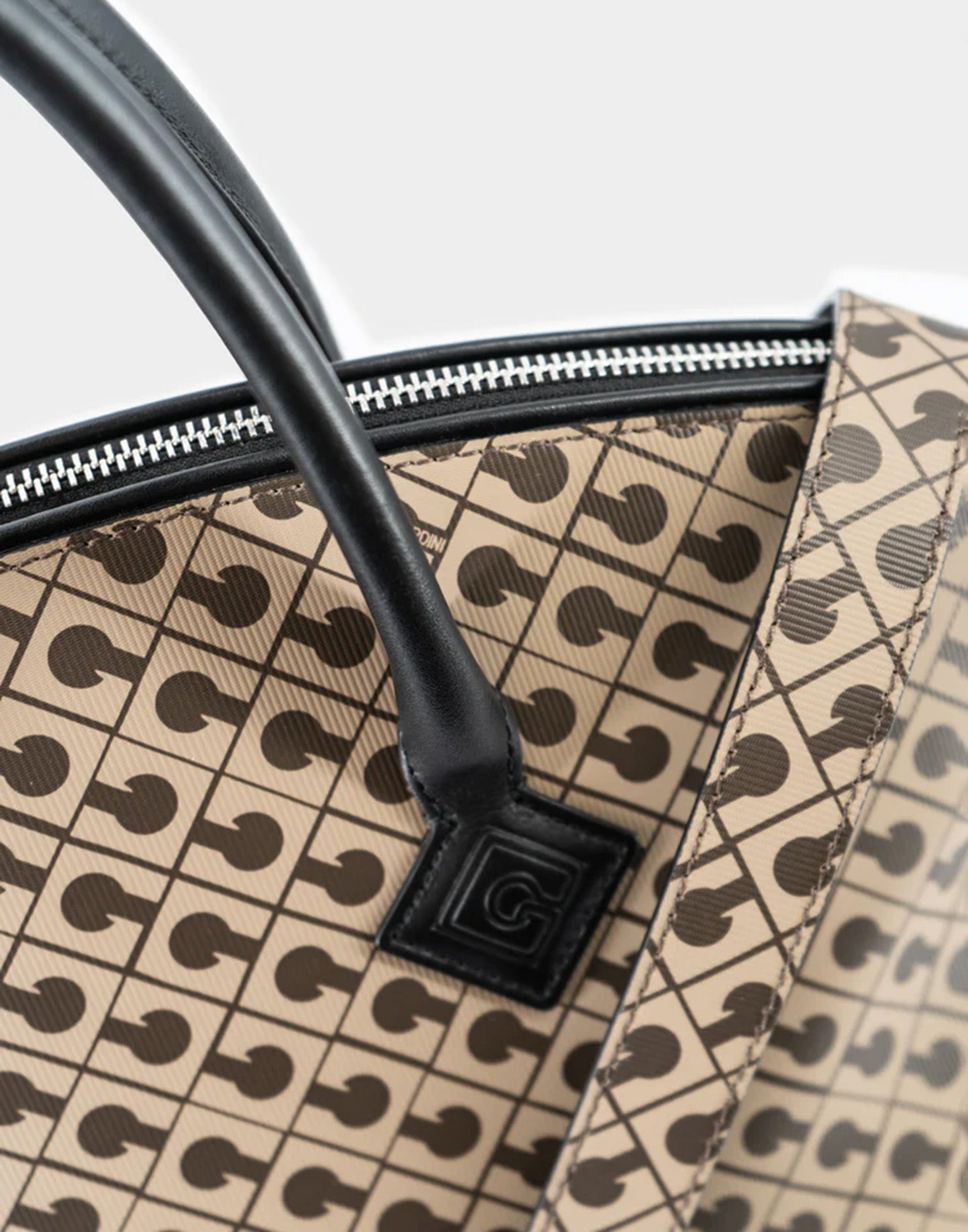 GHERARDINI Bowling Grande in Tessuto Millerighe Moka