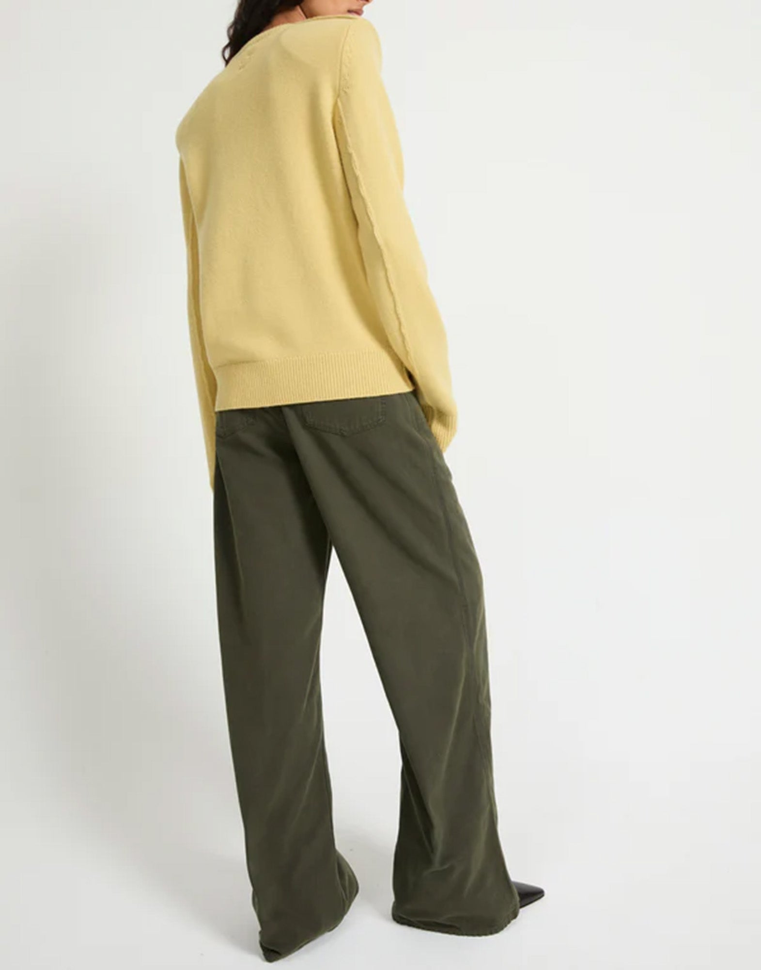 LAURENCE BRAS Pantaloni a Gamba Larga Khaki
