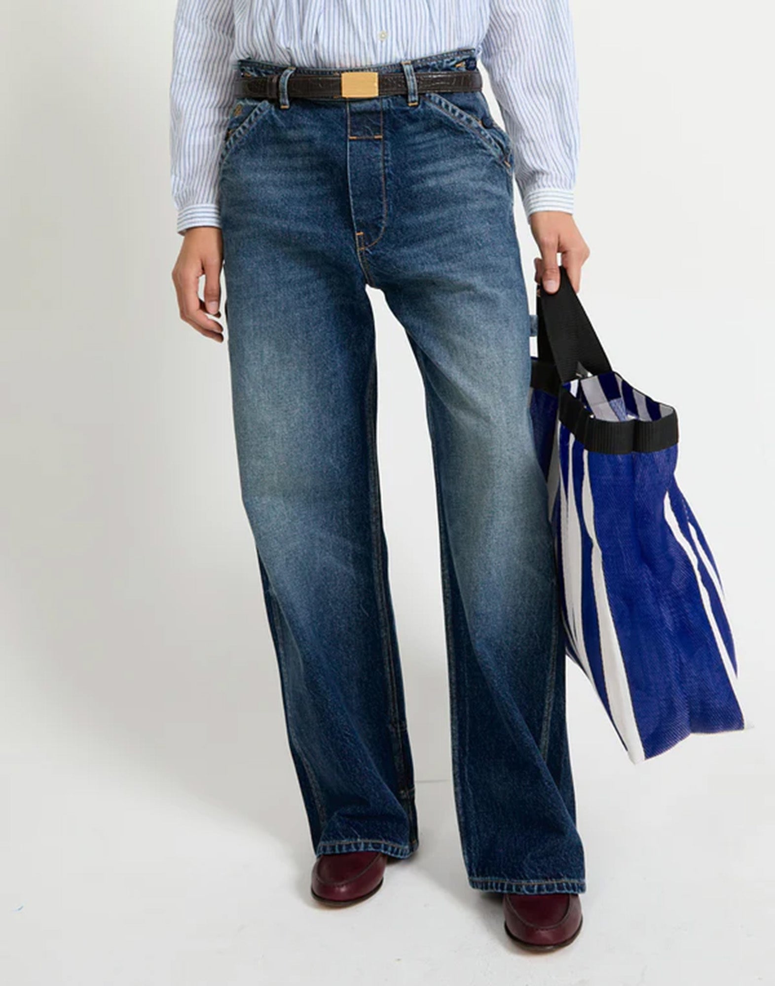 LAURENCE BRAS Jeans Carpenter Blu