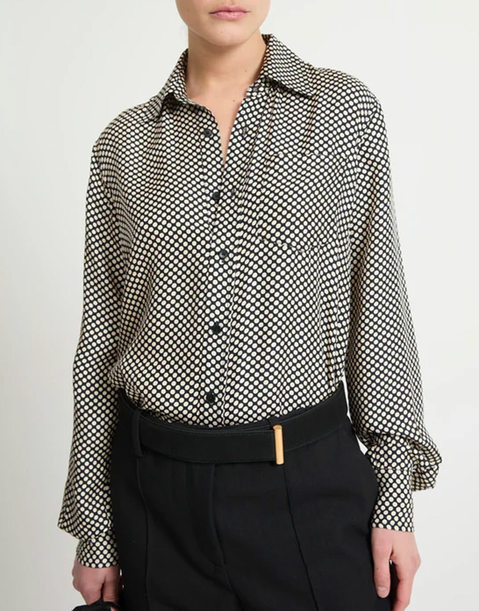 LAURENCE BRAS Camicia in Seta a Pois Alfreda