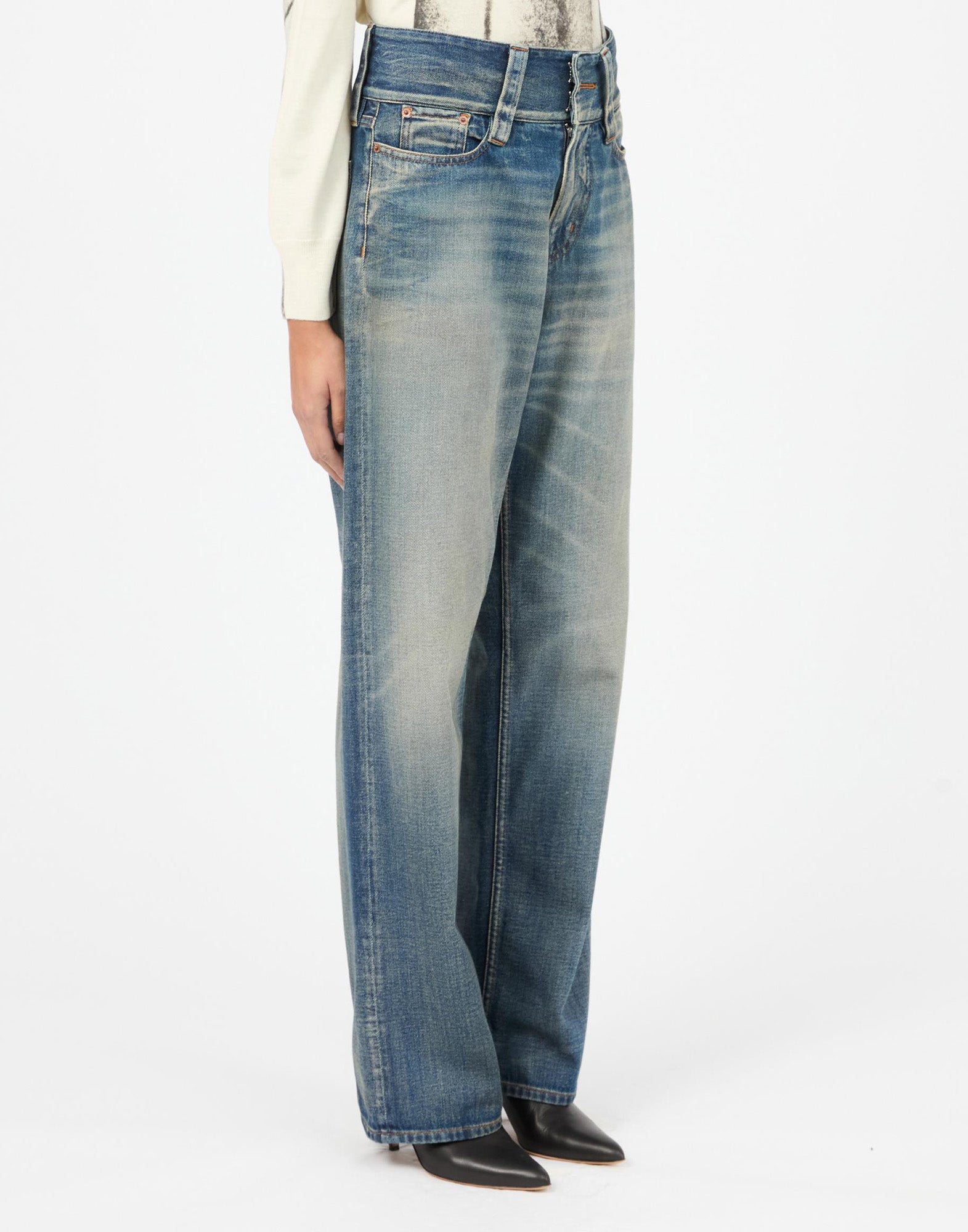 MM6 MAISON MARGIELA Jeans in Denim Slub Indigo 12,5 Oz