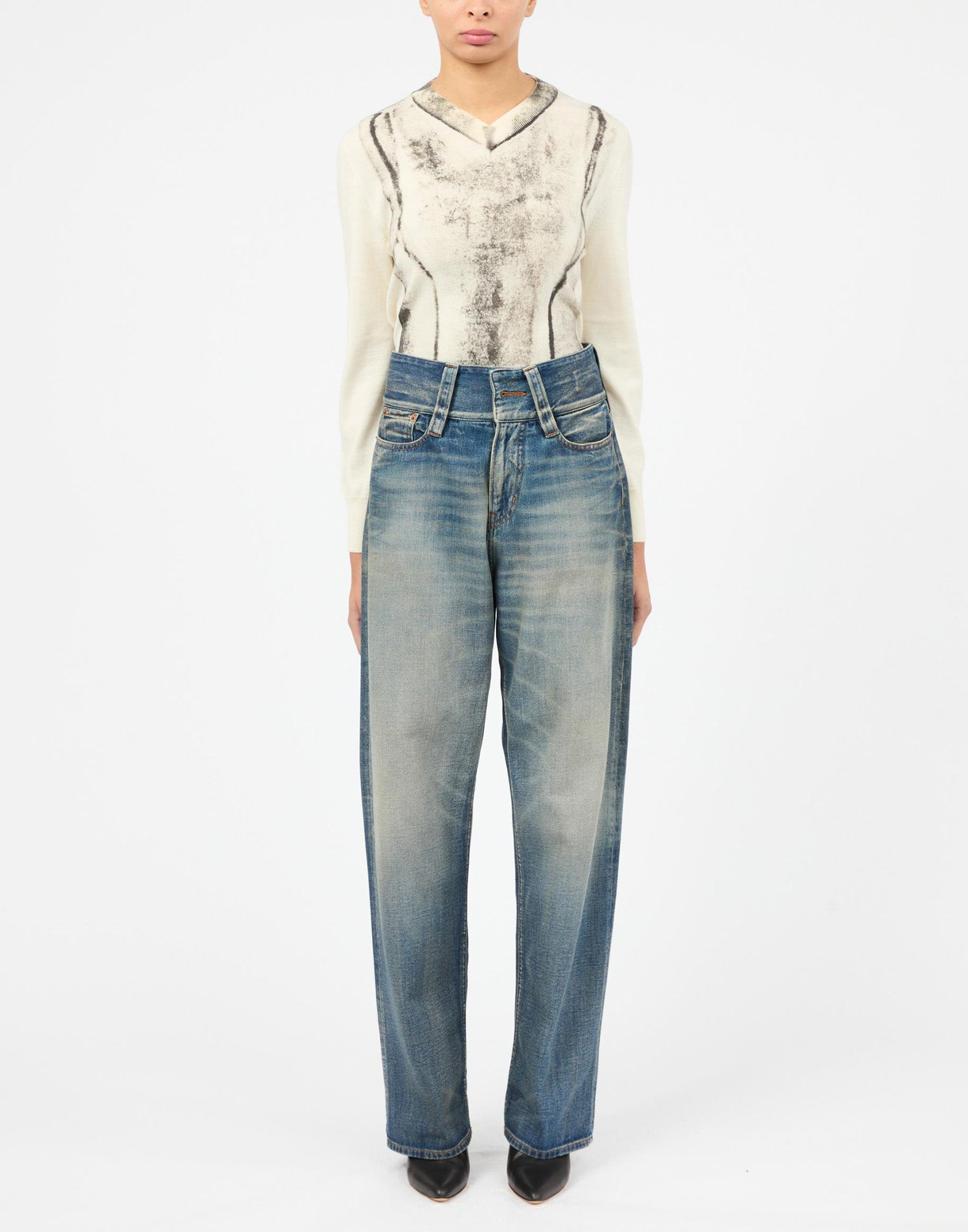 MM6 MAISON MARGIELA Jeans in Denim Slub Indigo 12,5 Oz