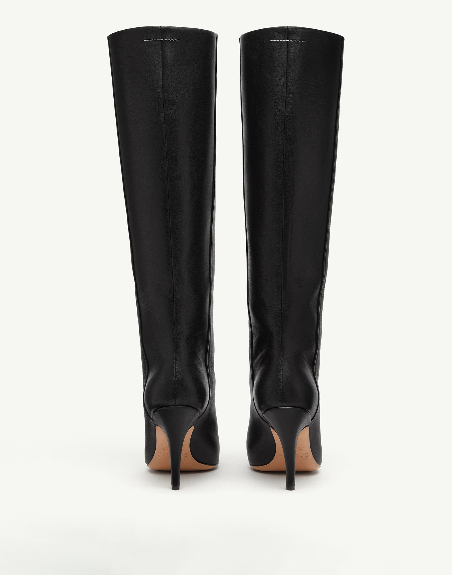 MM6 MAISON MARGIELA Stivali al Ginocchio Architype in Pelle Nera