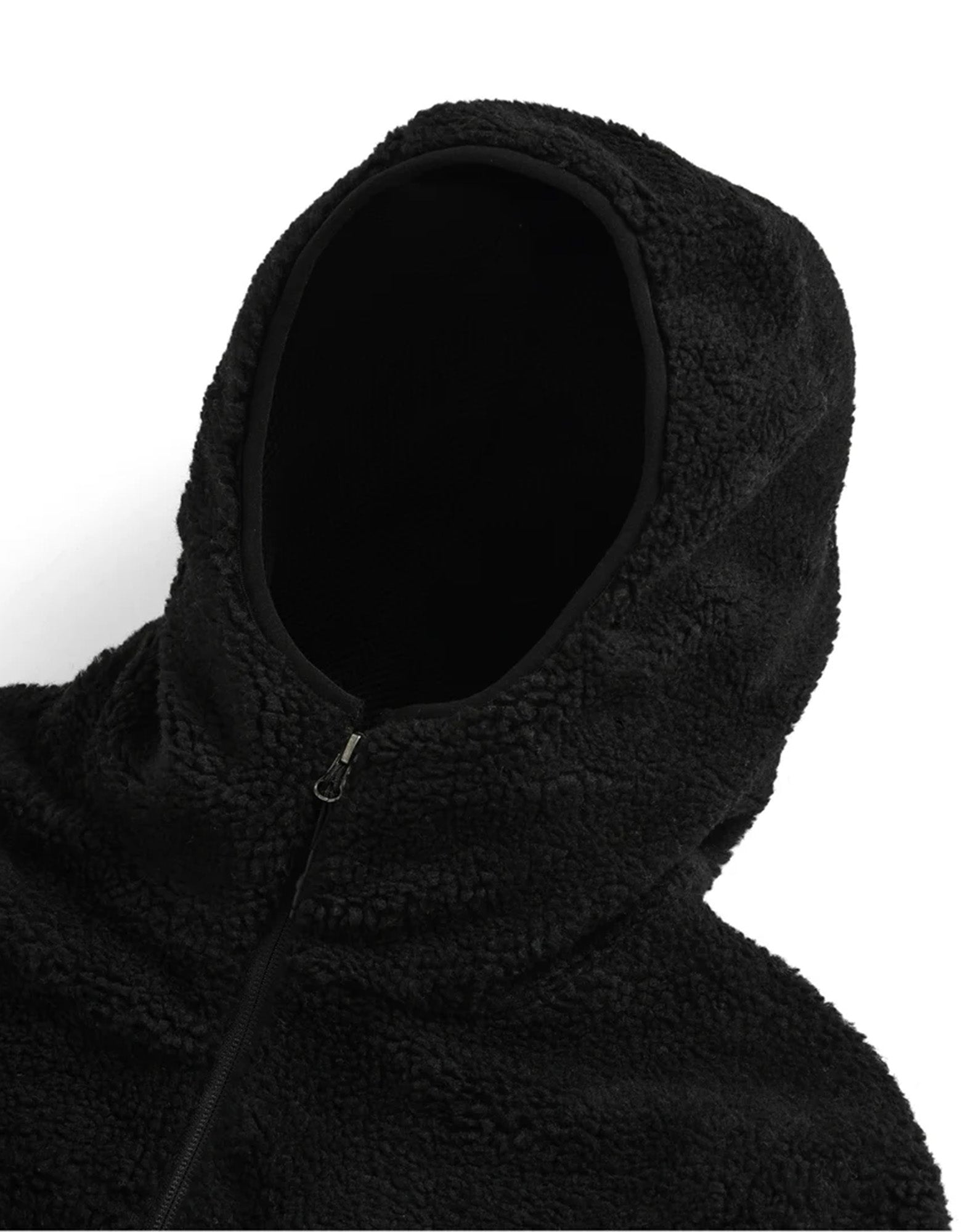 TAION Giacca Non-Down Mountain W-Zip Boa Hoodie Nera