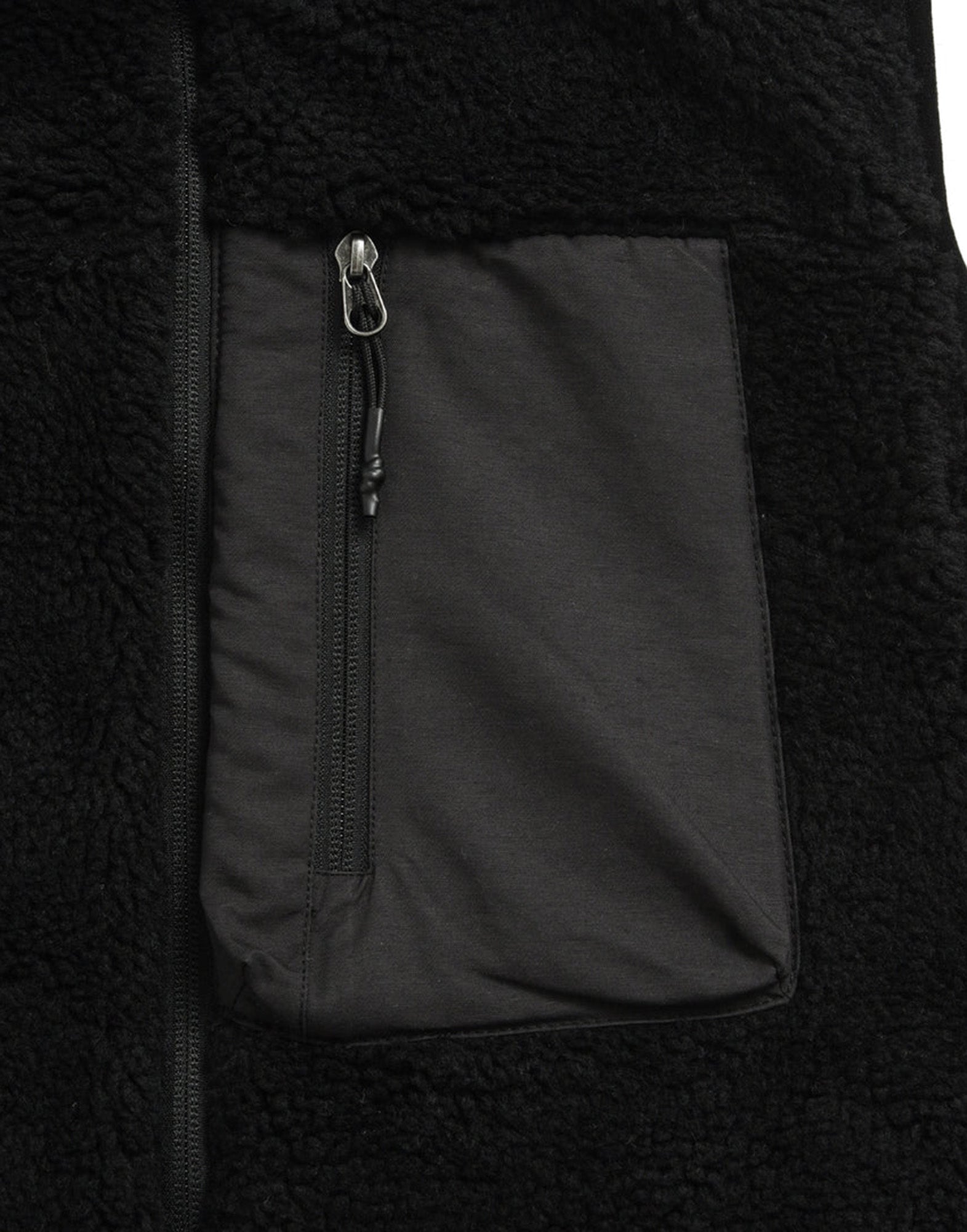 TAION Giacca Non-Down Mountain W-Zip Boa Hoodie Nera