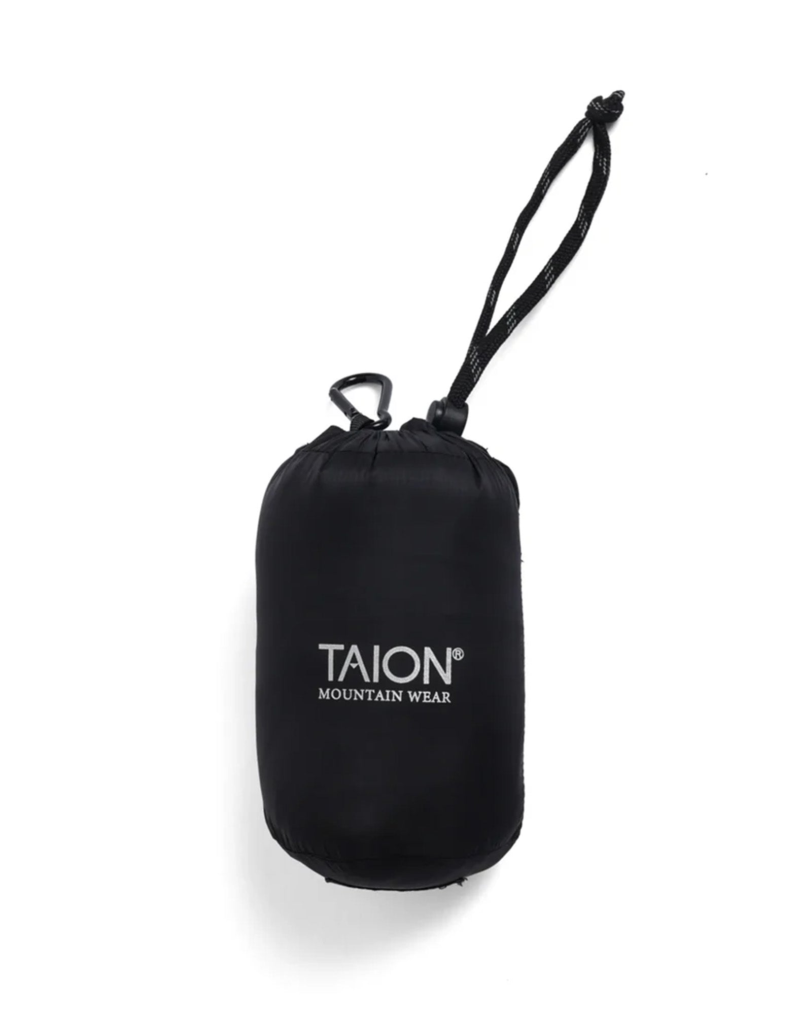 TAION Piumino Con Cappuccio Volume Ripiegabile Da Montagna Nero