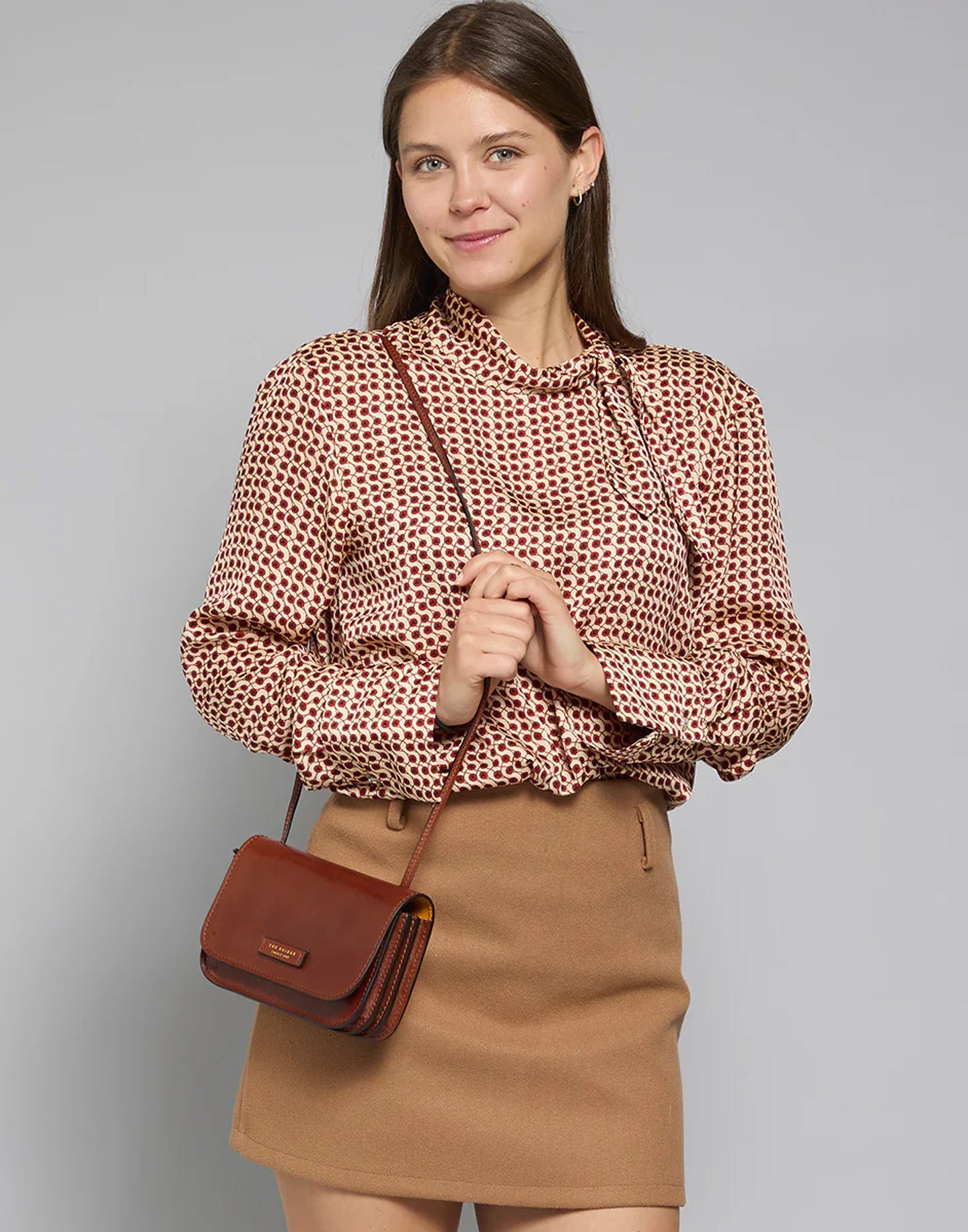 THE BRIDGE Borsa Crossbody Rustici Color Cuoio