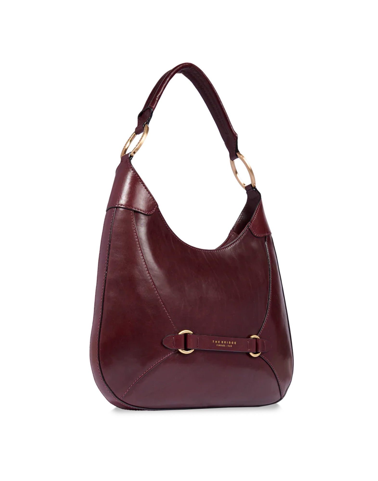 THE BRIDGE Borsa Hobo in Pelle con Chiusura a Zip Mosto