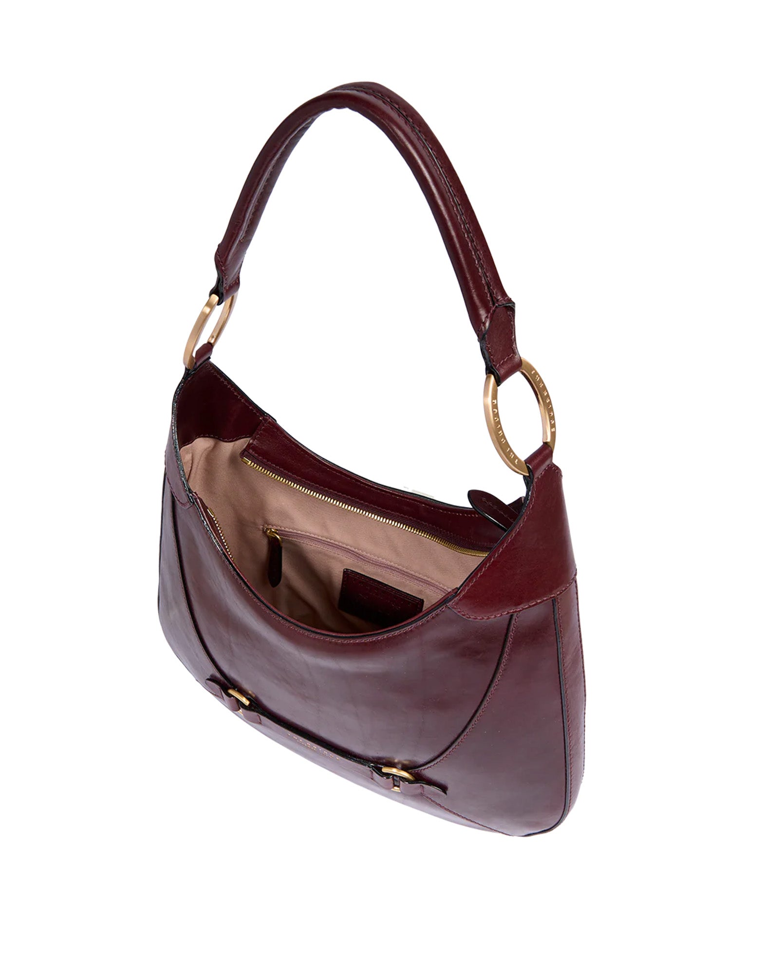THE BRIDGE Borsa Hobo in Pelle con Chiusura a Zip Mosto
