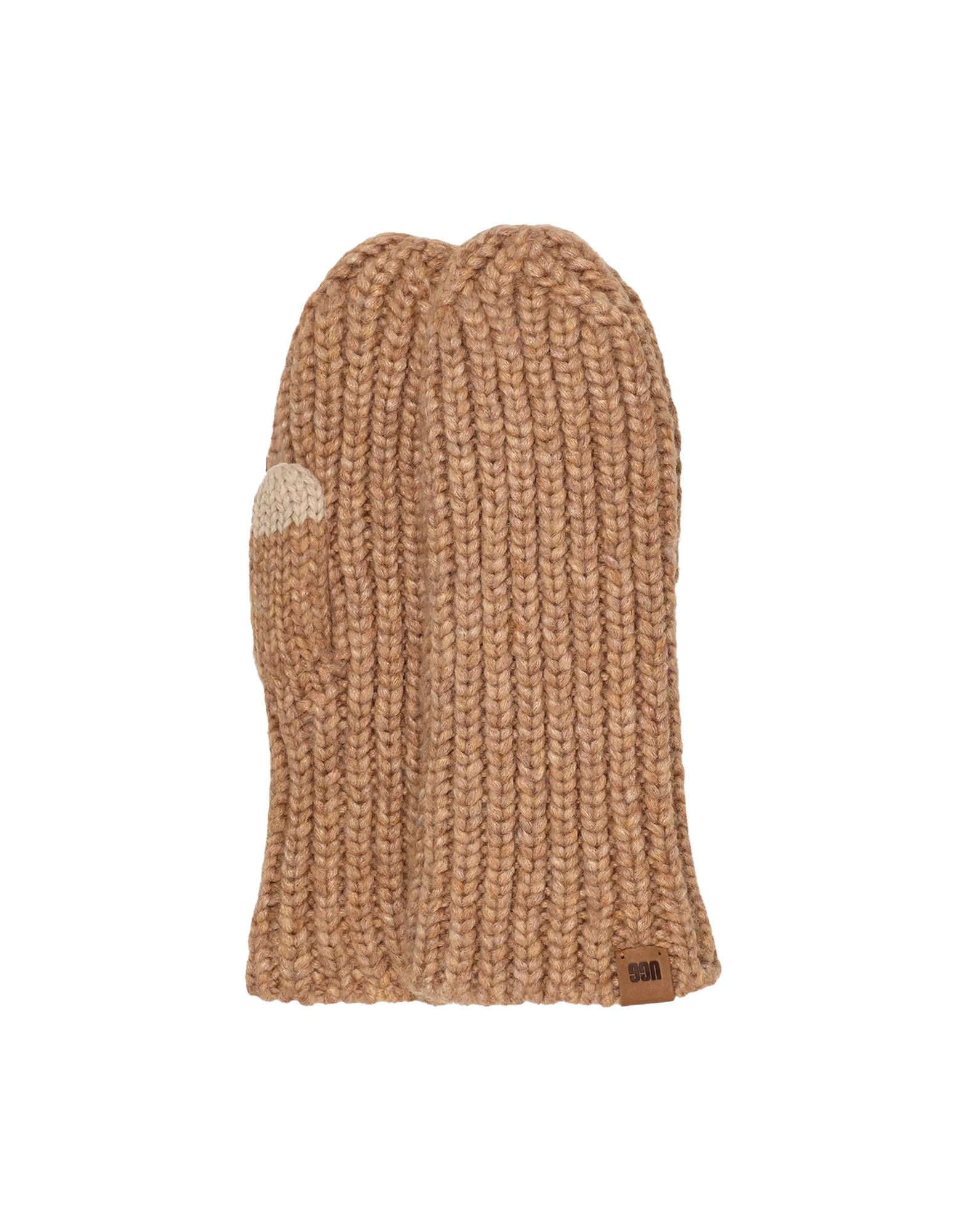 UGG Manopole a Coste in Maglia Grossa Camel