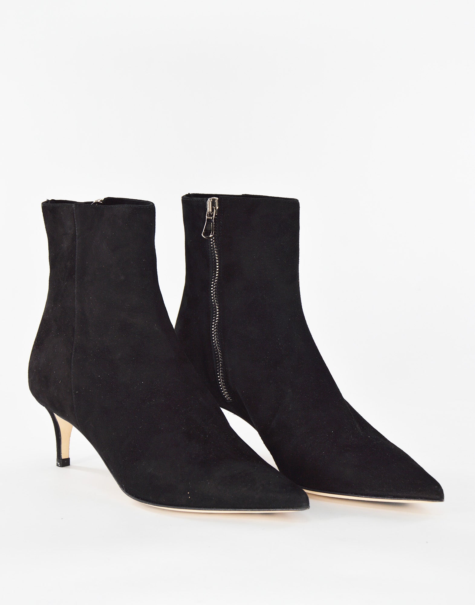 PROSPERINE Stivaletto con Cerniera in Camoscio Nero