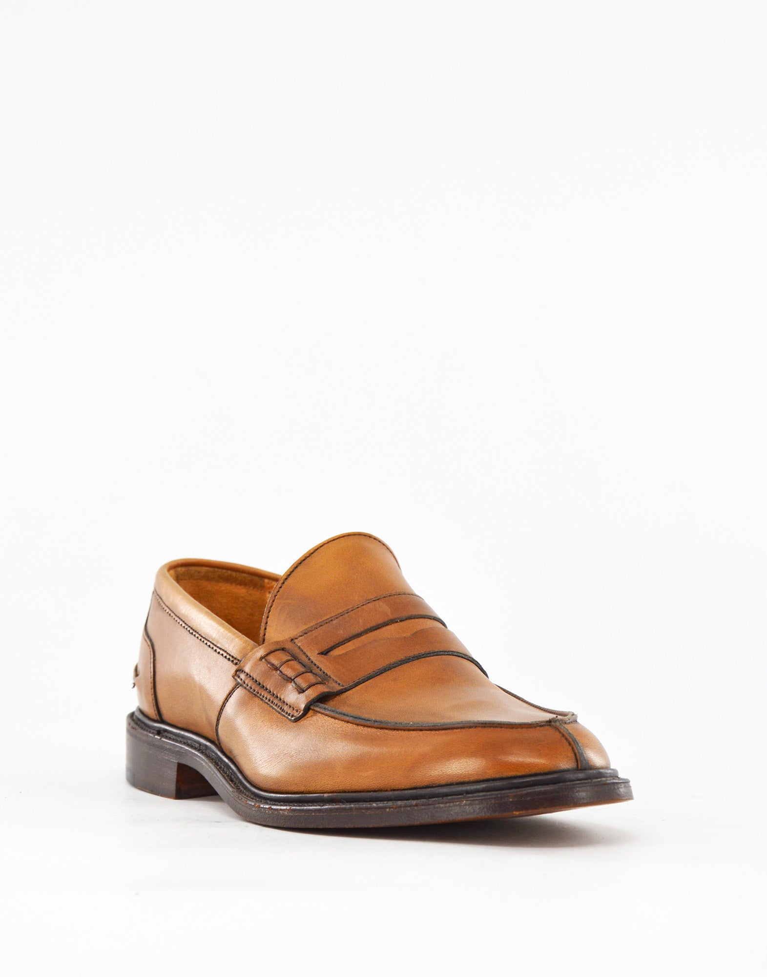 TRICKER'S James Penny Loafer in Pelle Fondo Cuoio Coffe Burnished