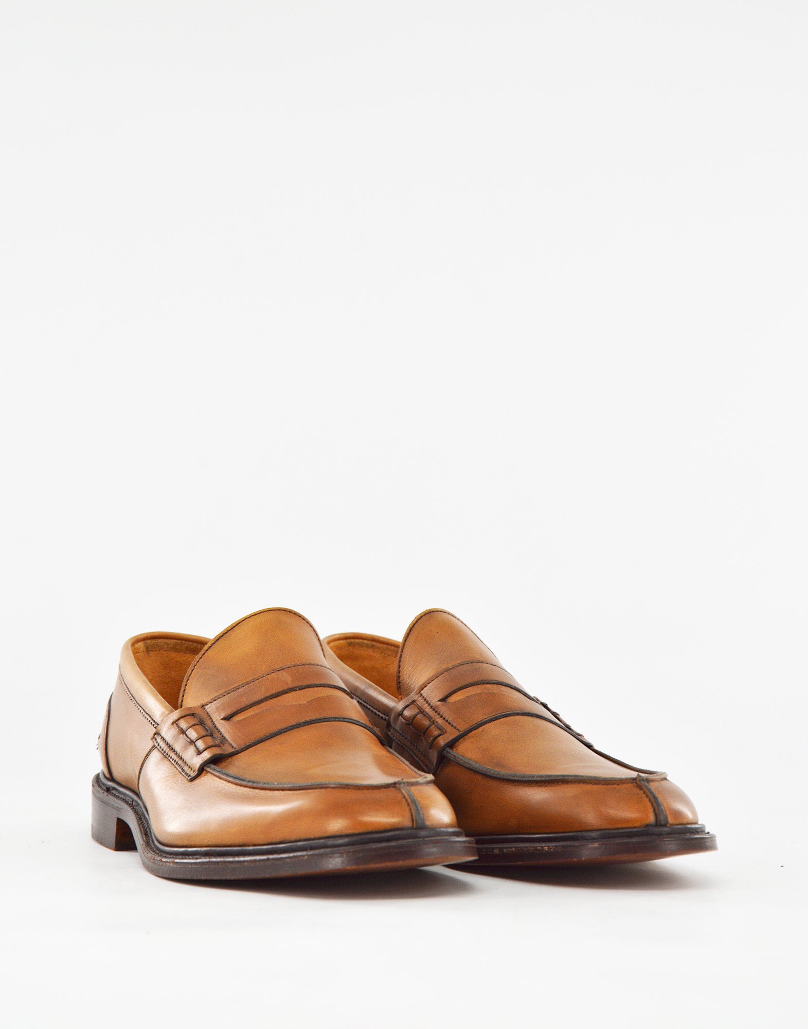 TRICKER'S James Penny Loafer in Pelle Fondo Cuoio Coffe Burnished