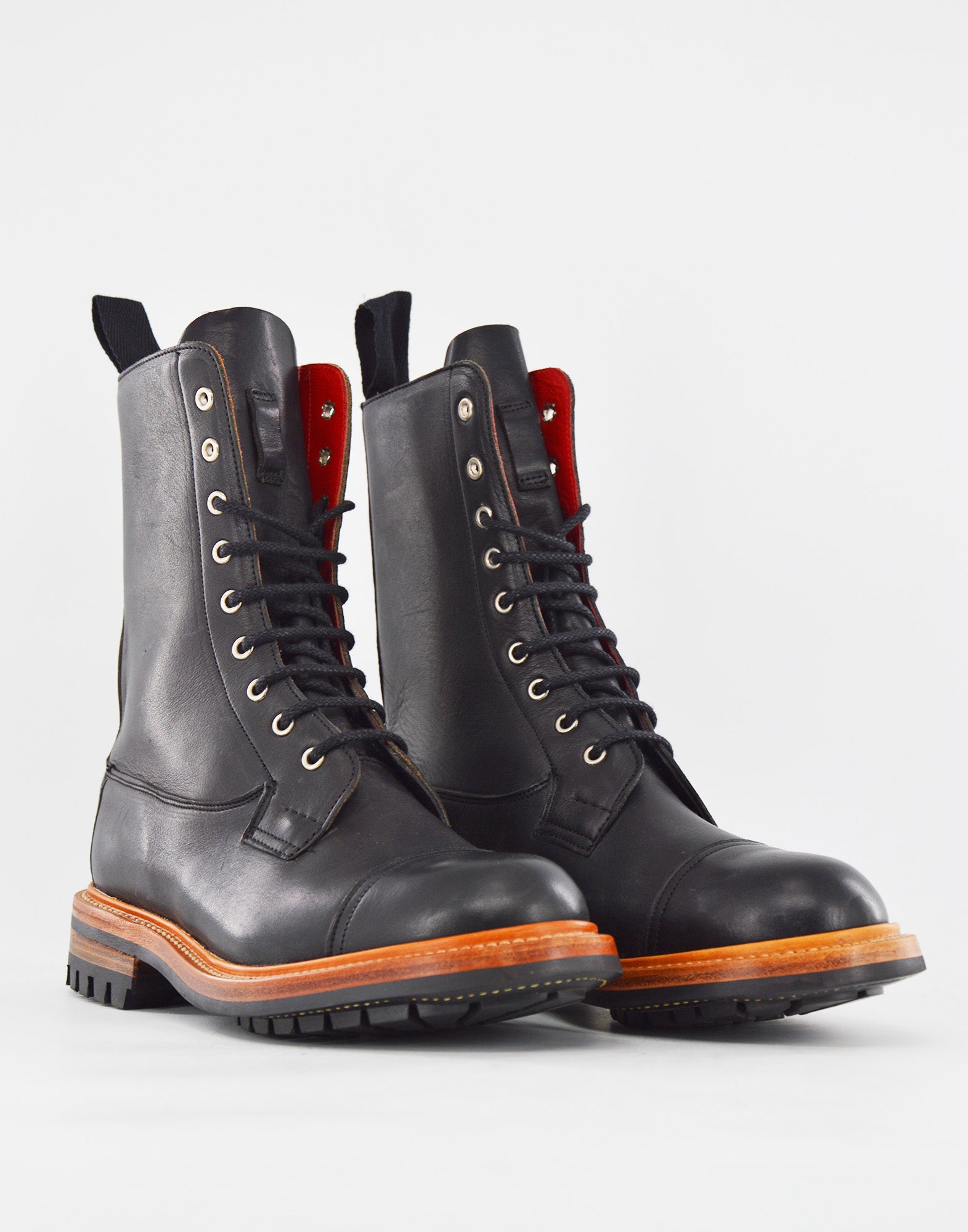 TRICKER'S Biker Boot Lucia Fondo Commando Black
