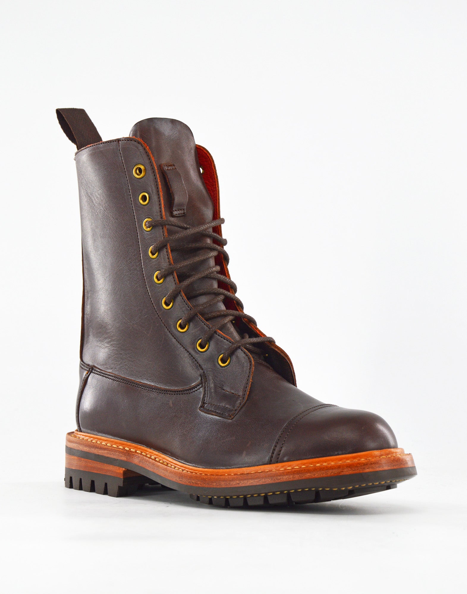 TRICKER'S Biker Boot Lucia Fondo Commando Brown