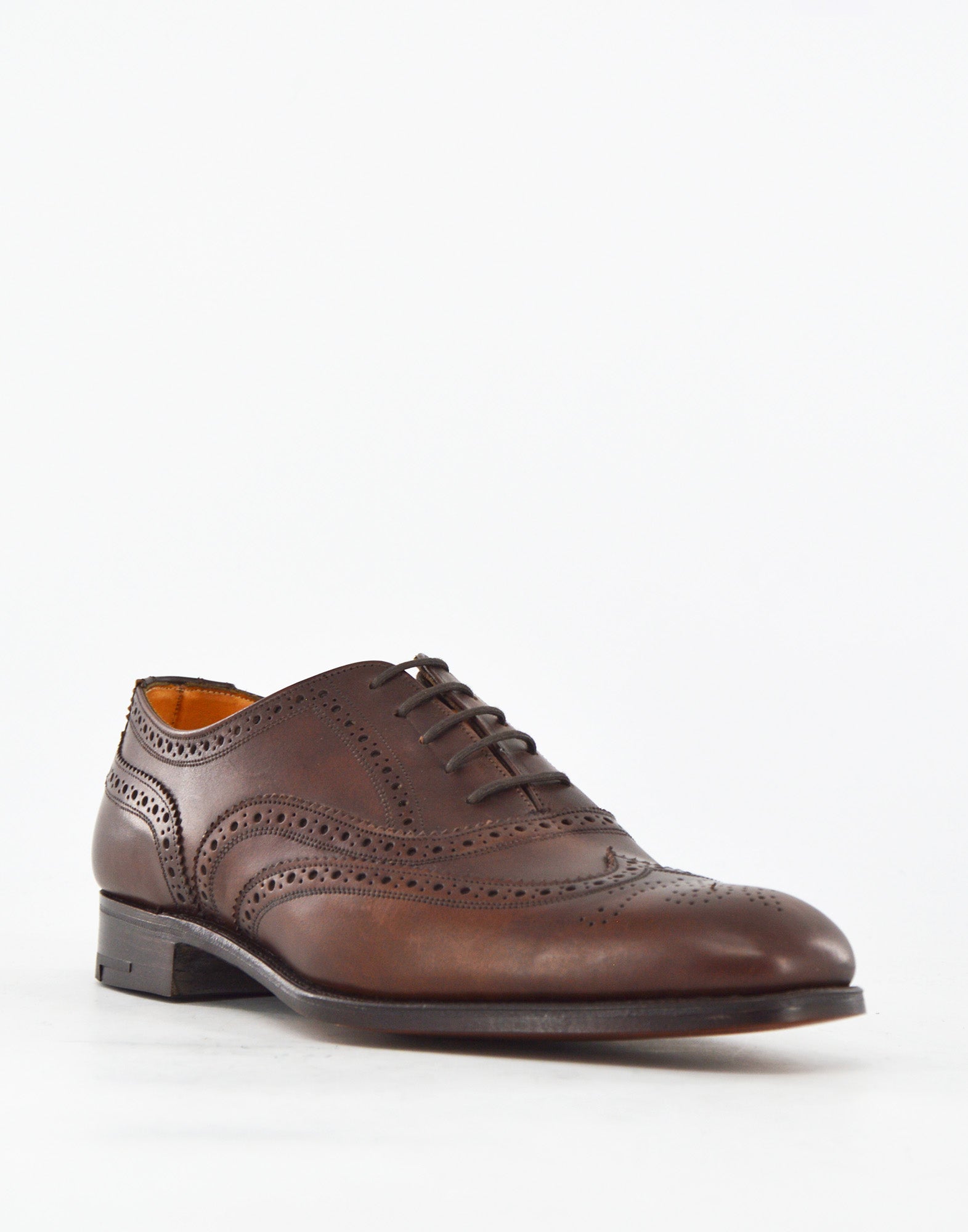 TRICKER'S Oxford Oakwell Brogue in Pelle Fondo Cuoio Coffe Burnished