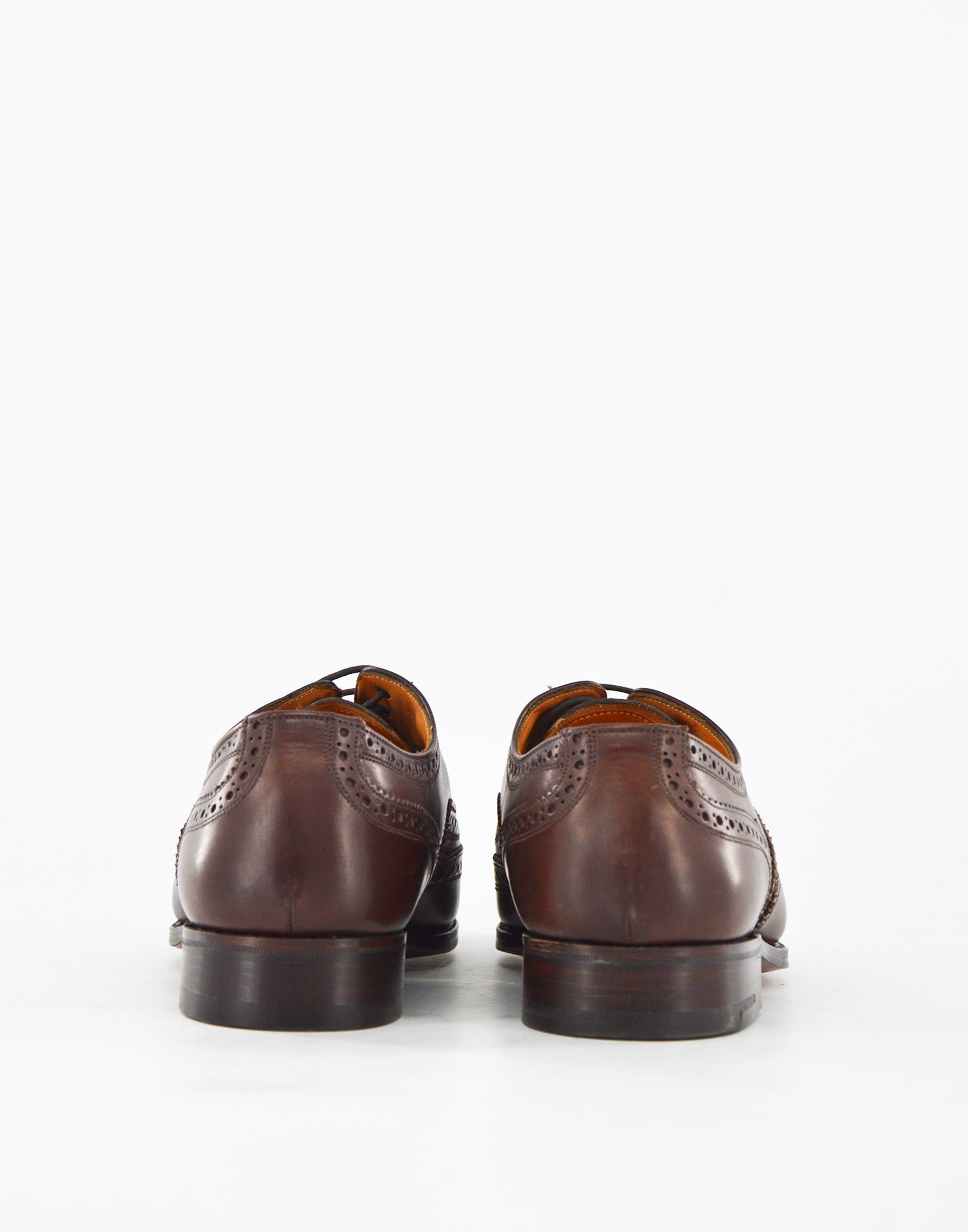 TRICKER'S Oxford Oakwell Brogue in Pelle Fondo Cuoio Coffe Burnished