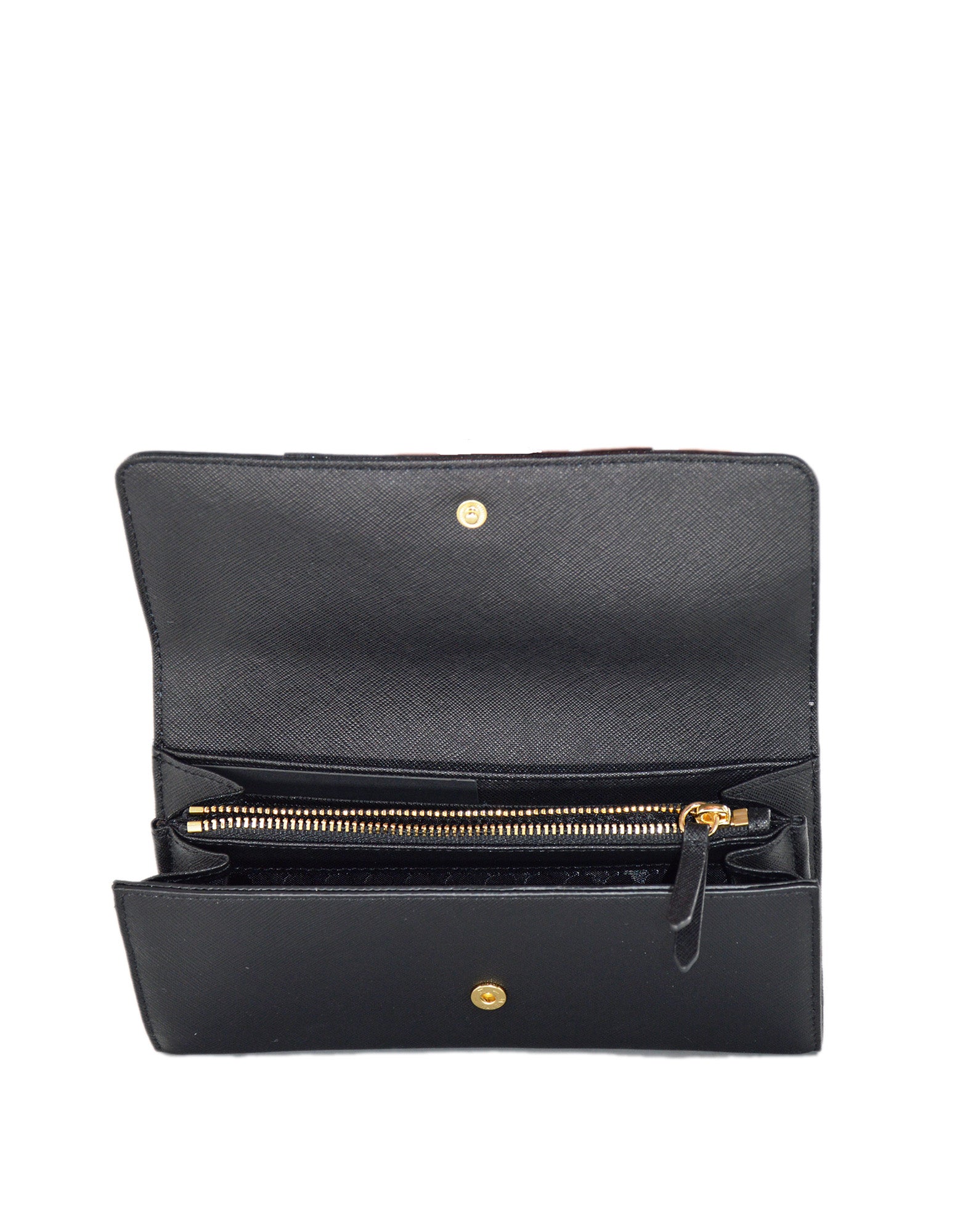 KARL LAGERFELD Portafoglio in Saffiano Nero