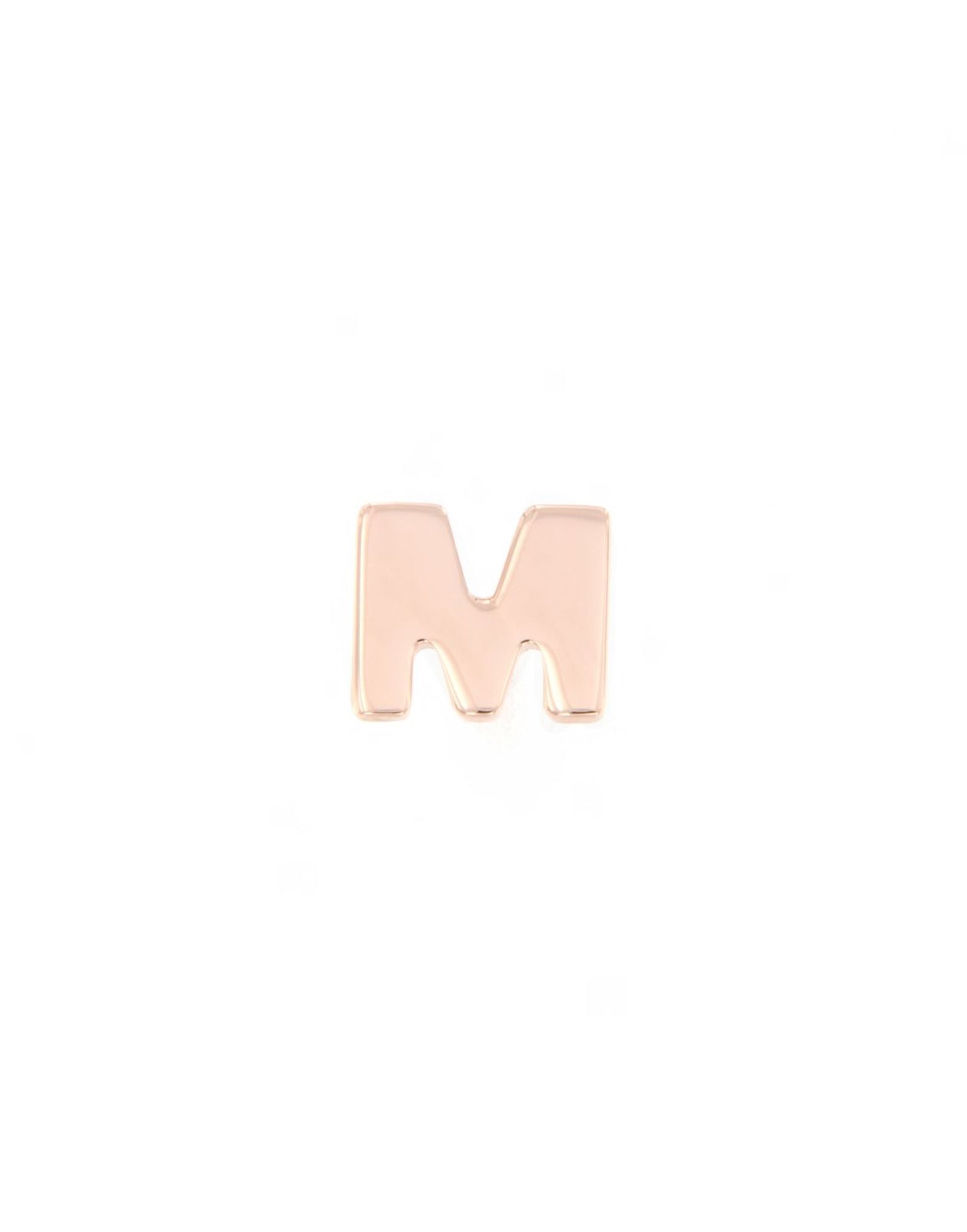 MAMAN ET SOPHIE Orecchino Singolo Lobo a Lettera Oro Rosa