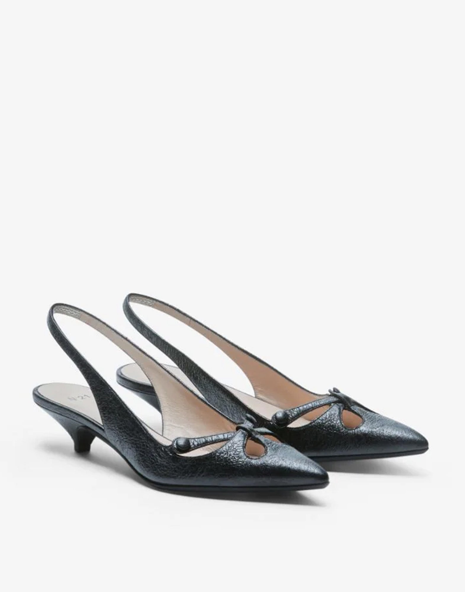 N°21 Slingback Vulcano Nera