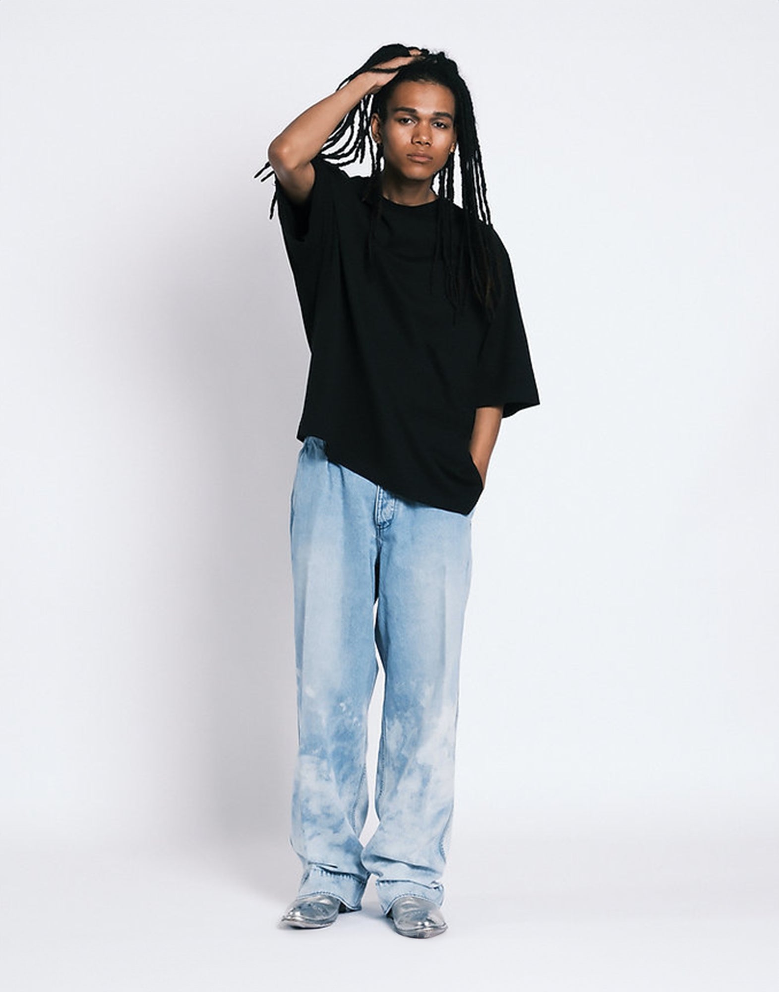 TANAKA T-shirt Boxy Unisex Nera