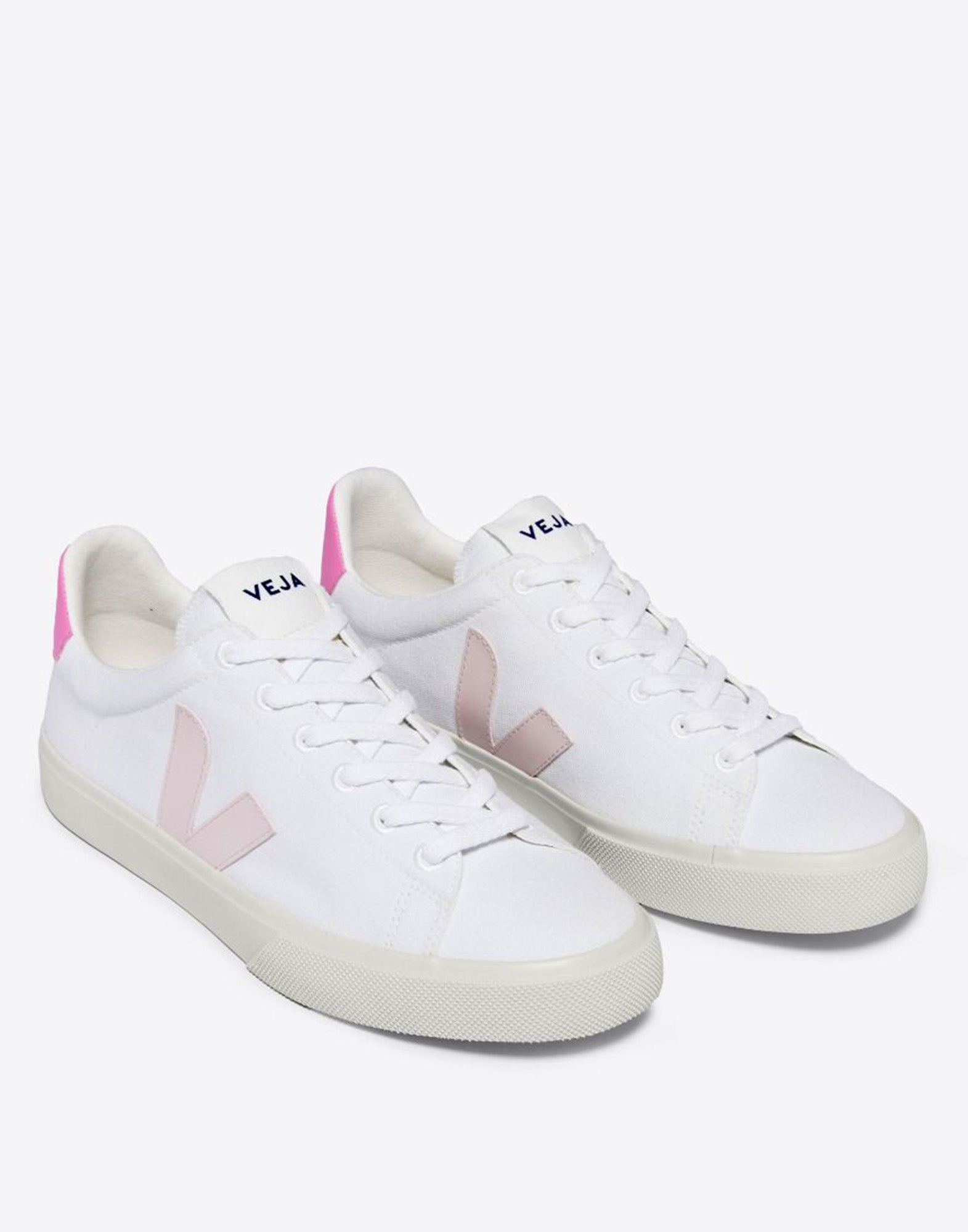 VEJA Sneakers Campo in Canvas White/Petale Sari