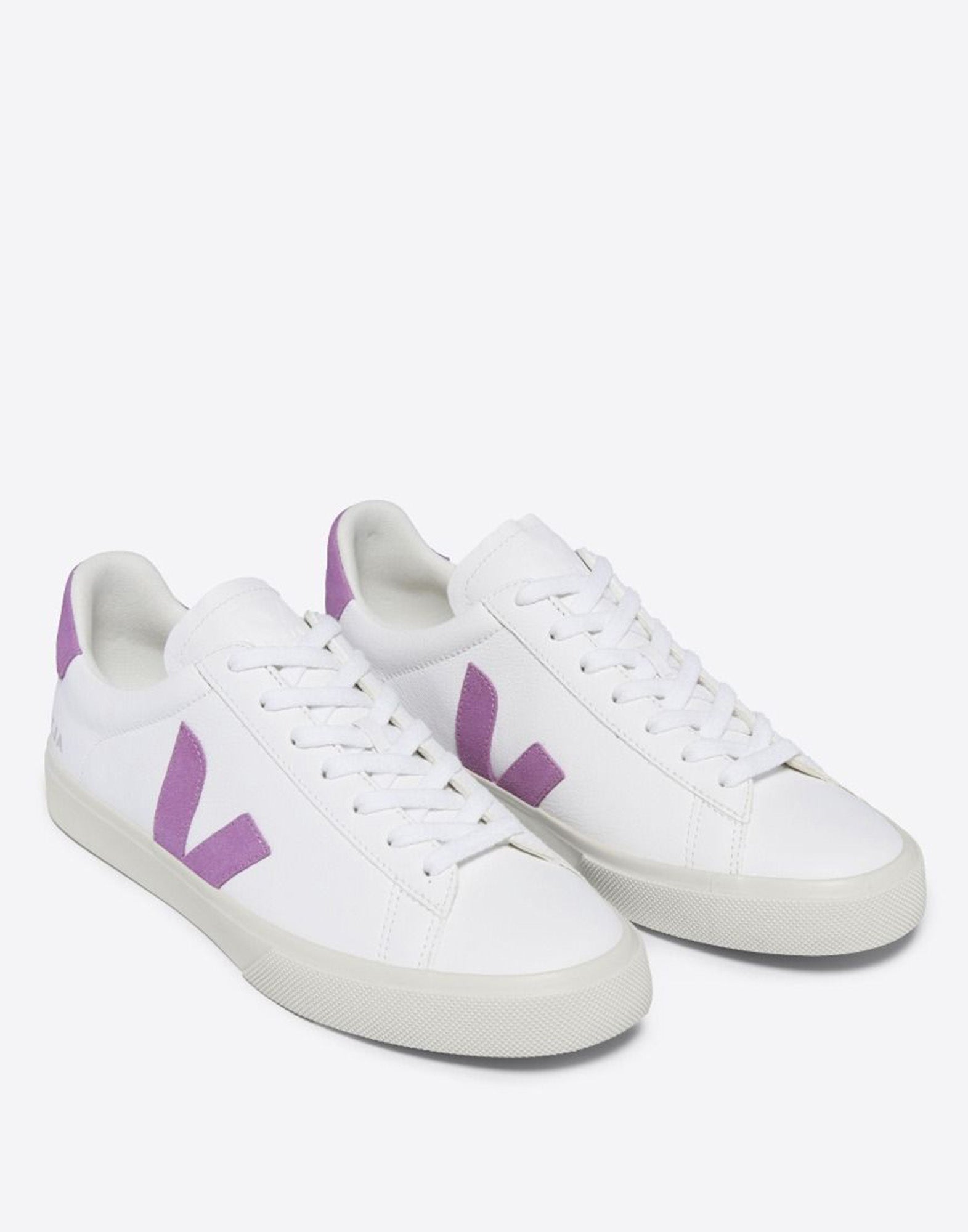 VEJA Sneakers Campo in Pelle White/Mulberry