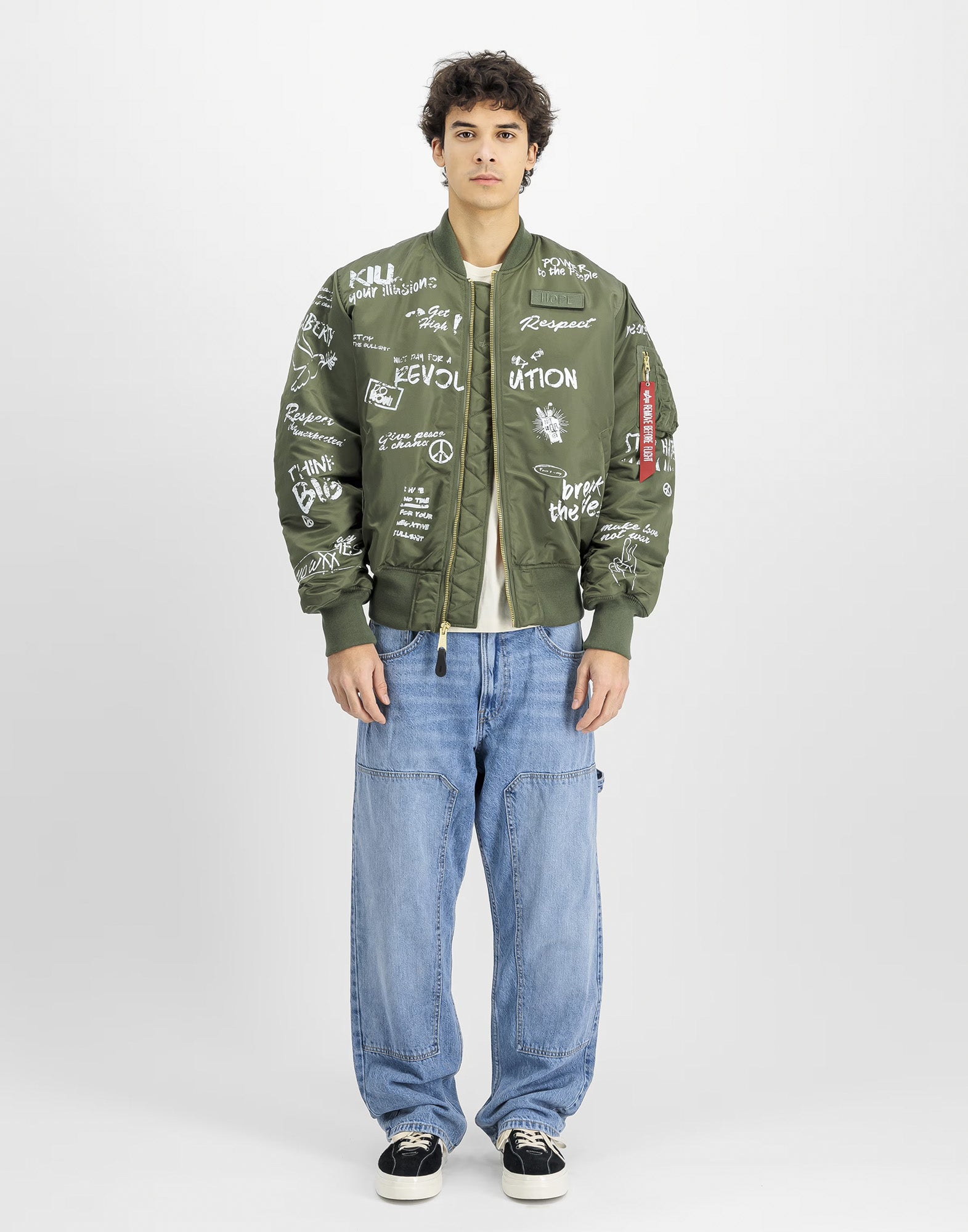 ALPHA INDUSTRIES Giacca Bomber MA-1 Peace