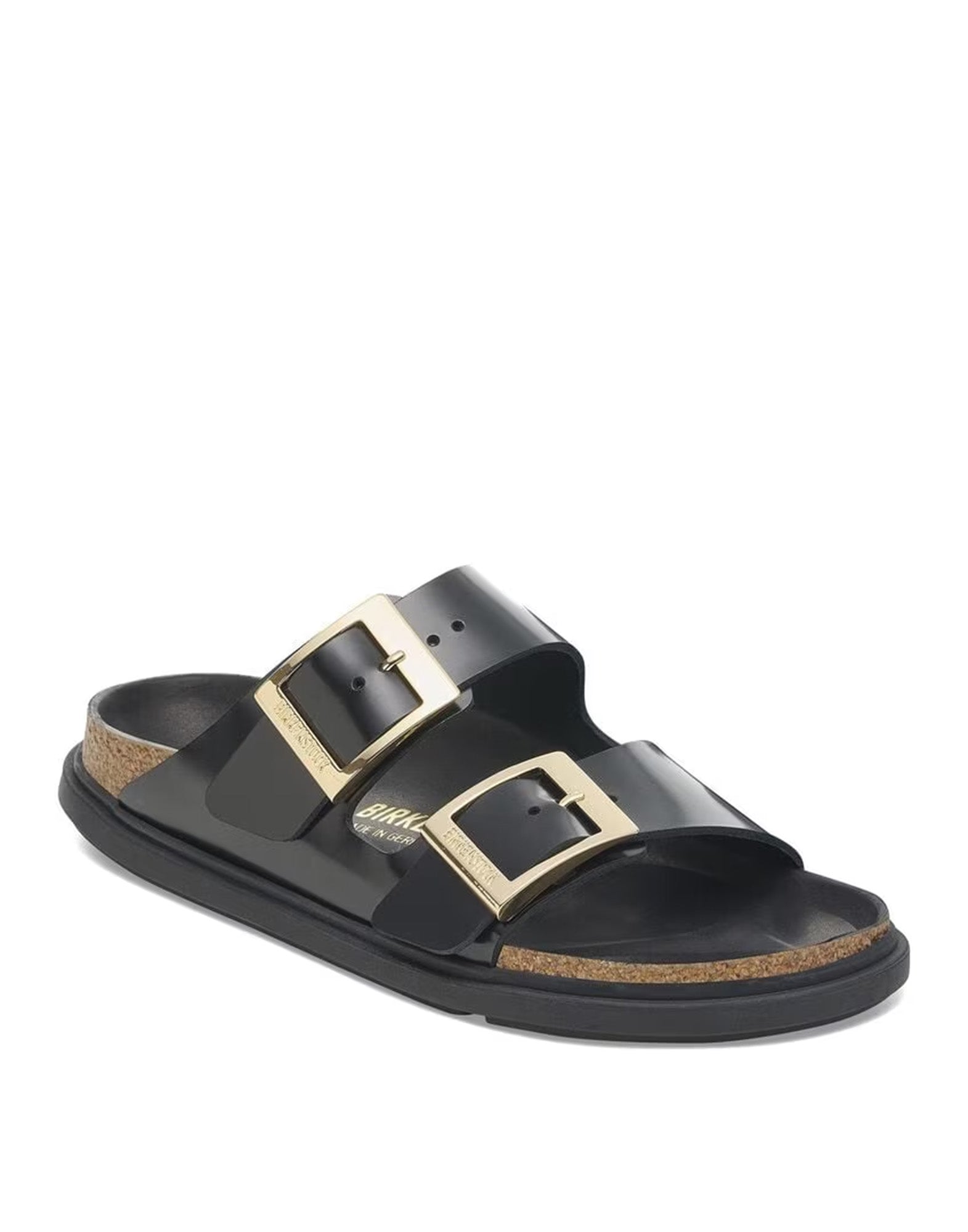 BIRKENSTOCK Arizona Droplet Buckle High Shine Black