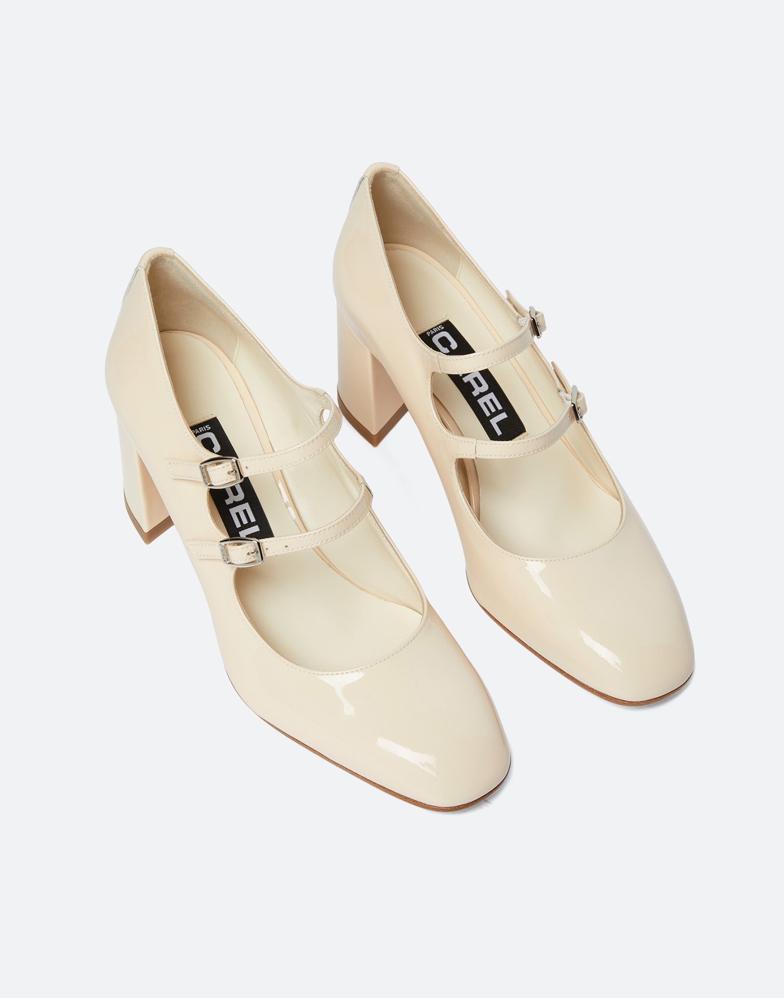 CAREL Décolleté Mary Jane Alice in Vernice Nude