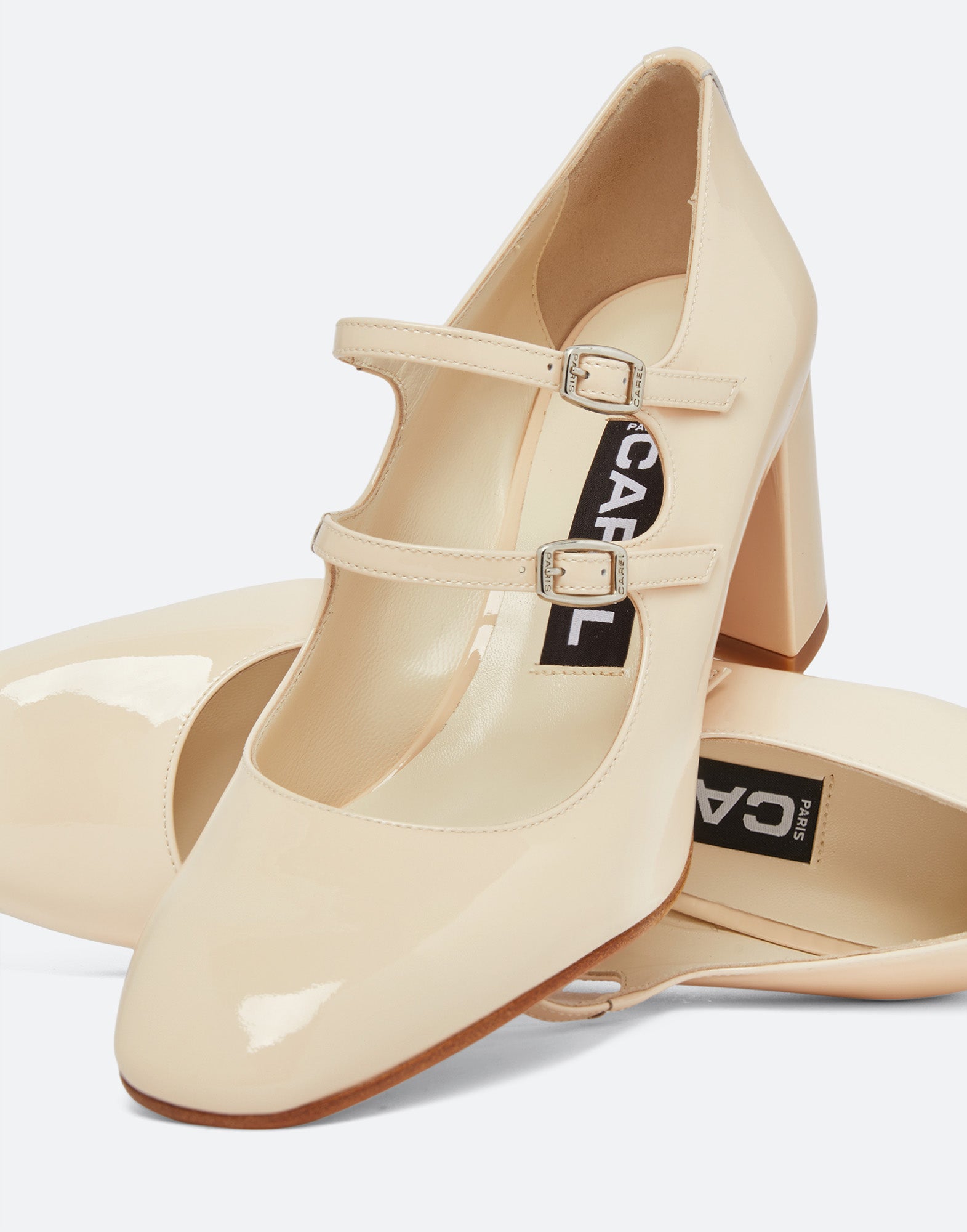 CAREL Décolleté Mary Jane Alice in Vernice Nude